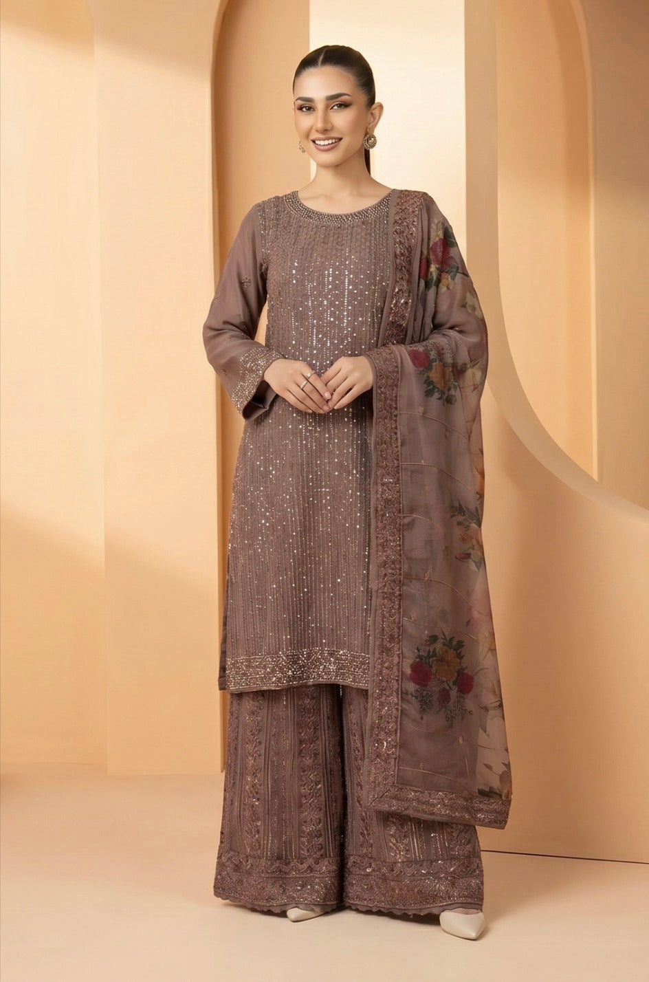 S-33 Chiffon Party Wear