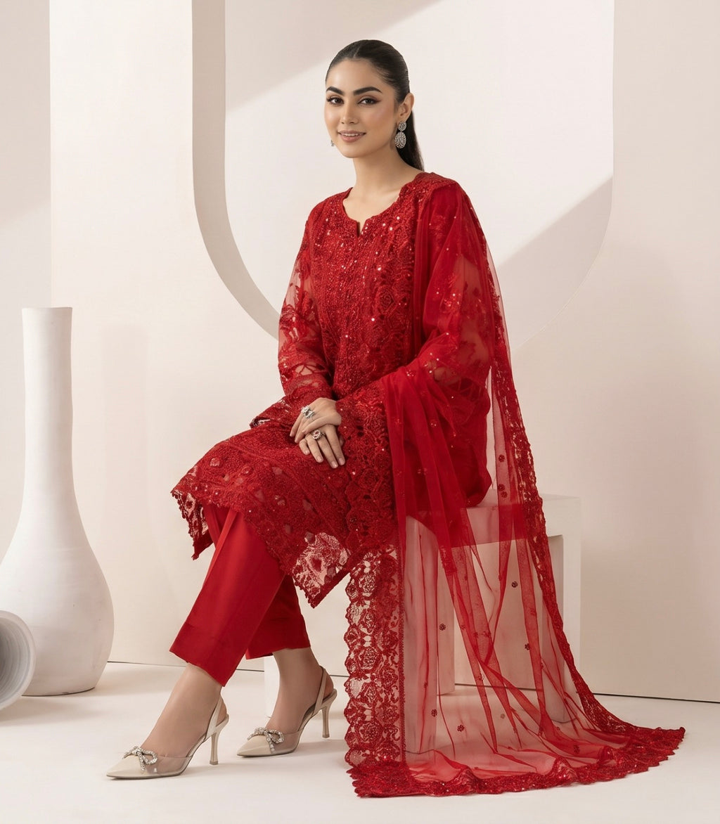 S-62 Net Party Wear