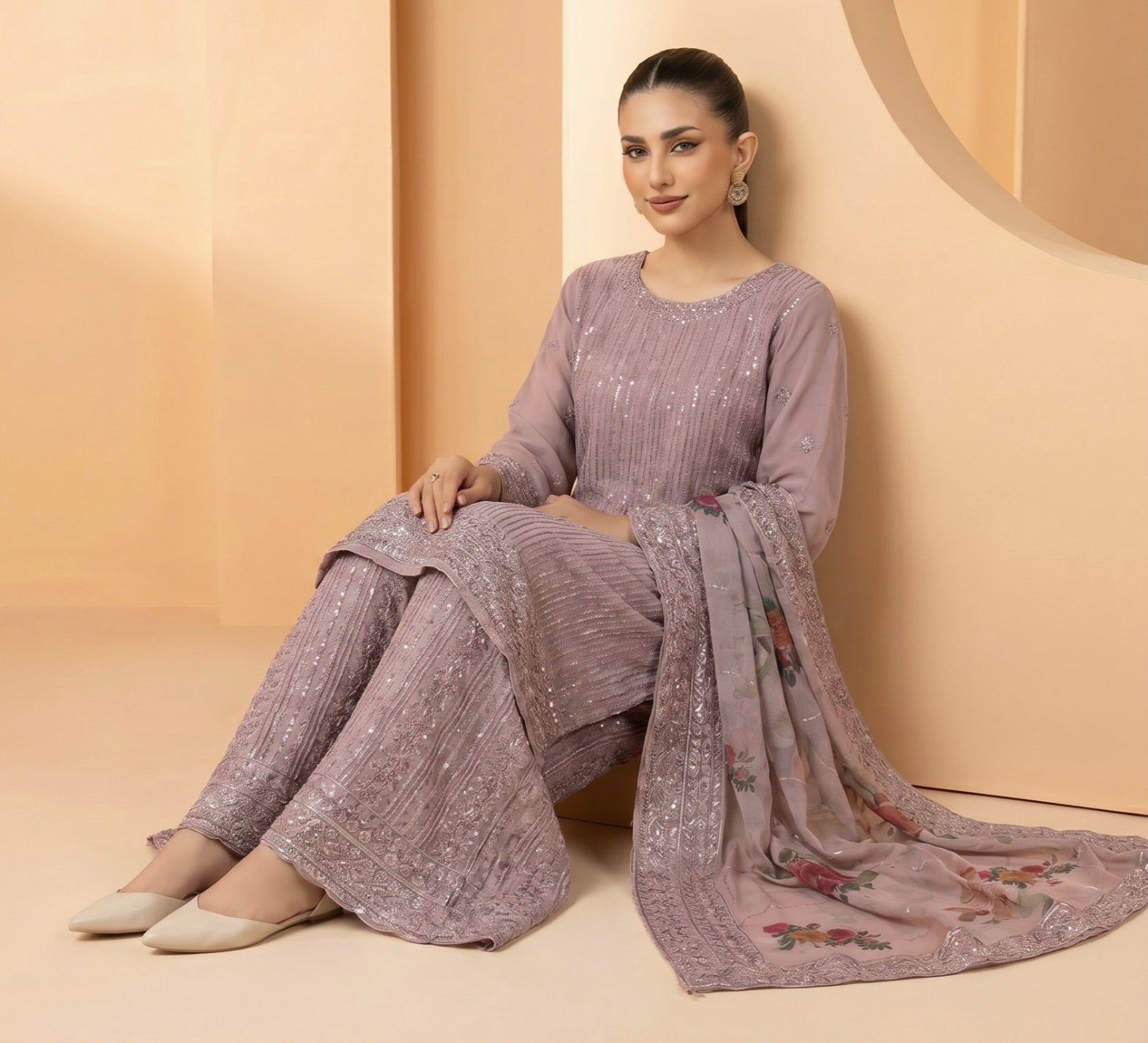 S-32 Chiffon Party Wear