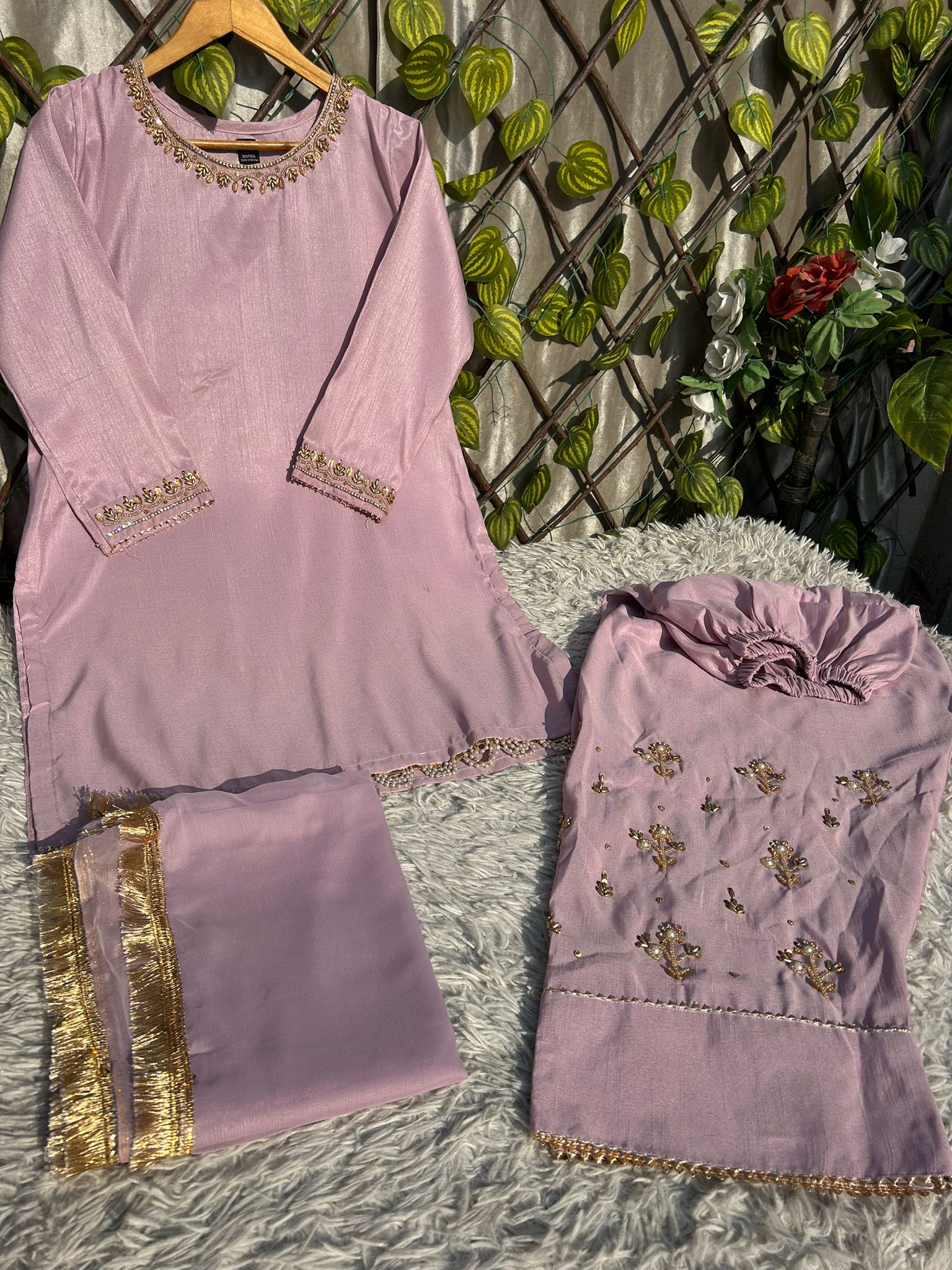 S-71 Farshi Shalwar Raw Silk