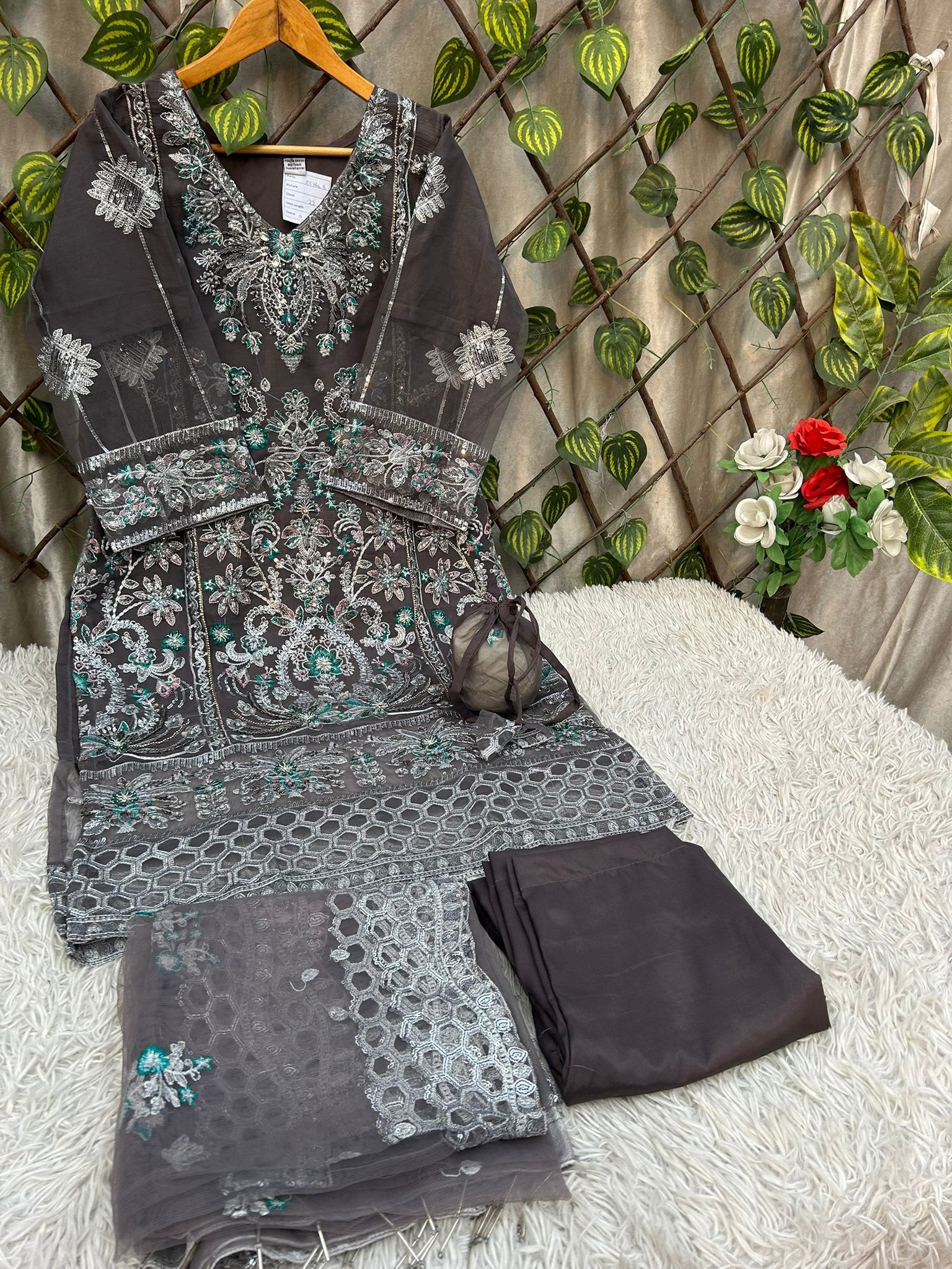 Ai-36 Organza Party Wear And Wedding Wear