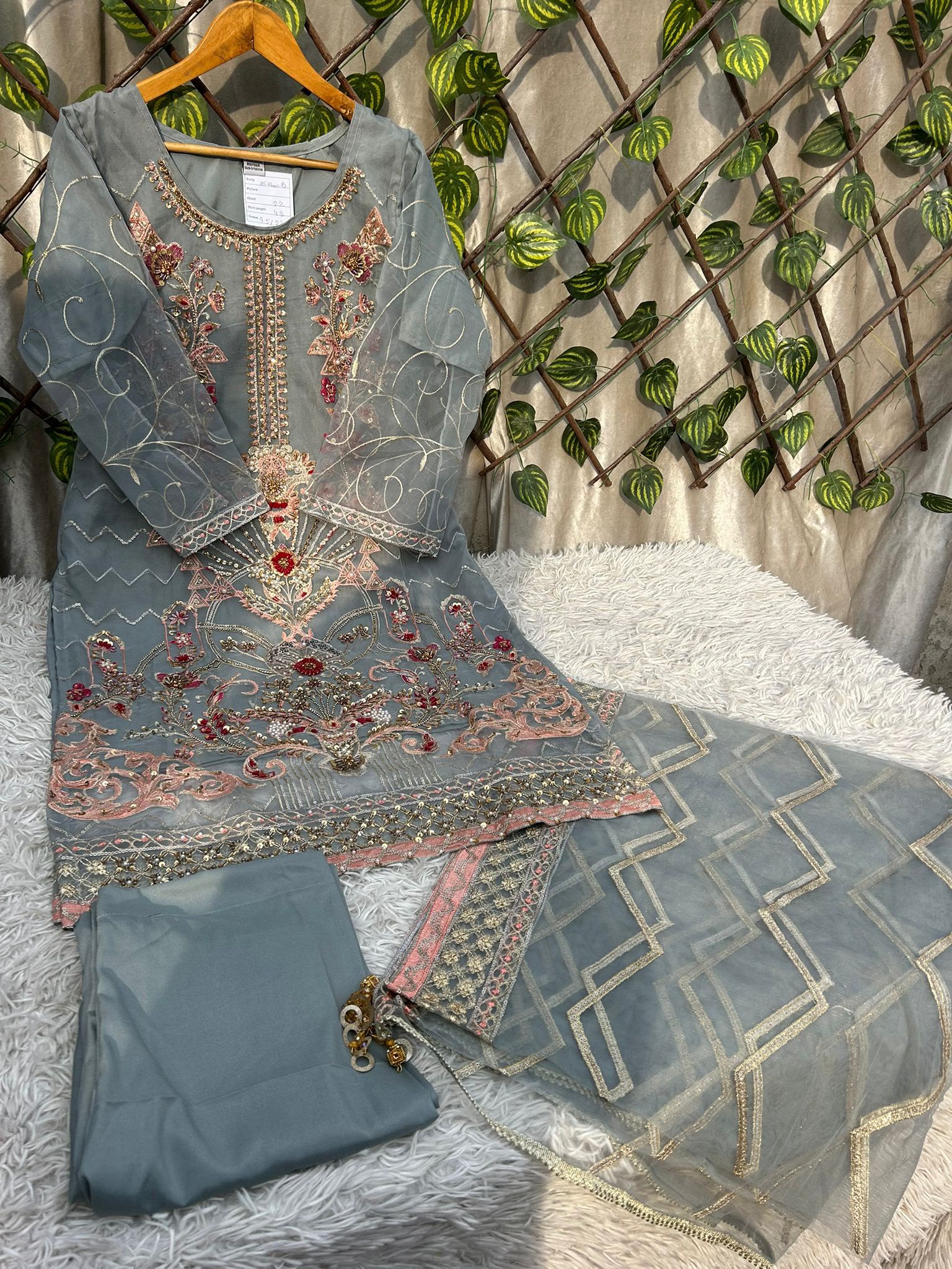 Ai-06 Organza Party Wear And Wedding Wear