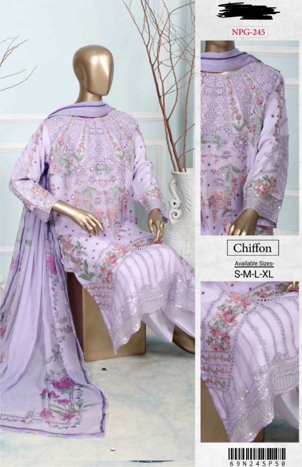 NP-06 Chiffon Party Wear
