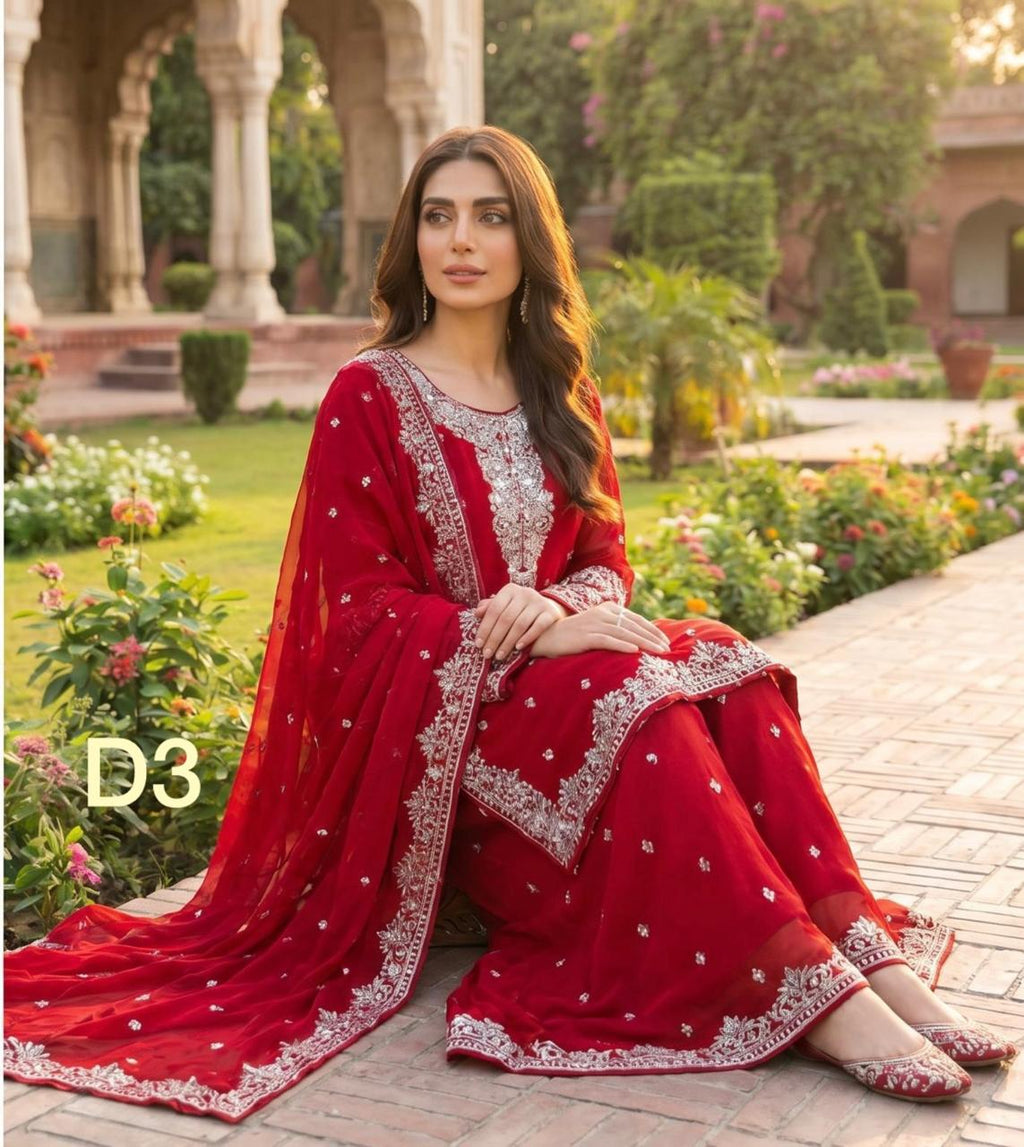 S-54 Chiffon Party Wear