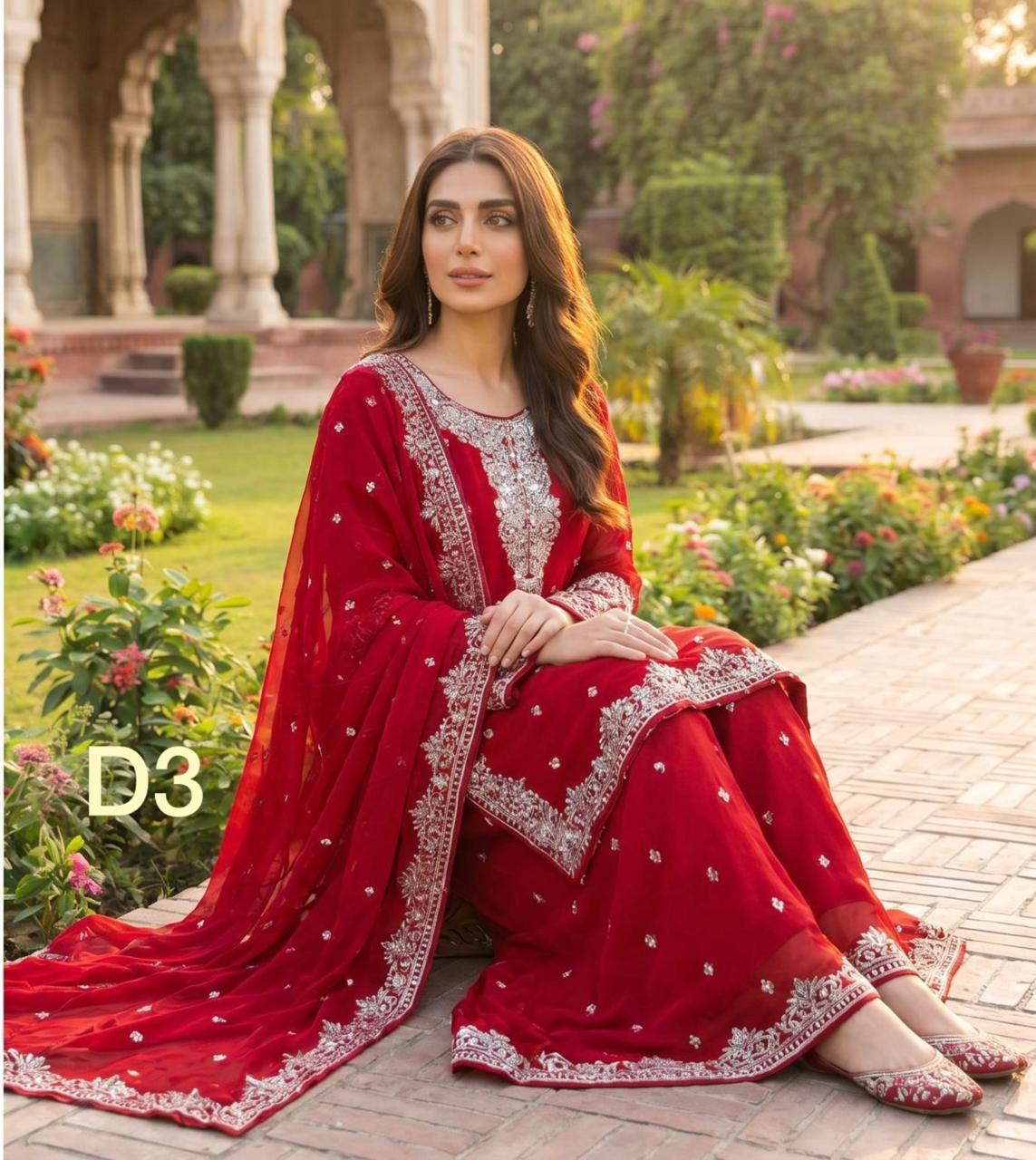 S-54 Chiffon Party Wear