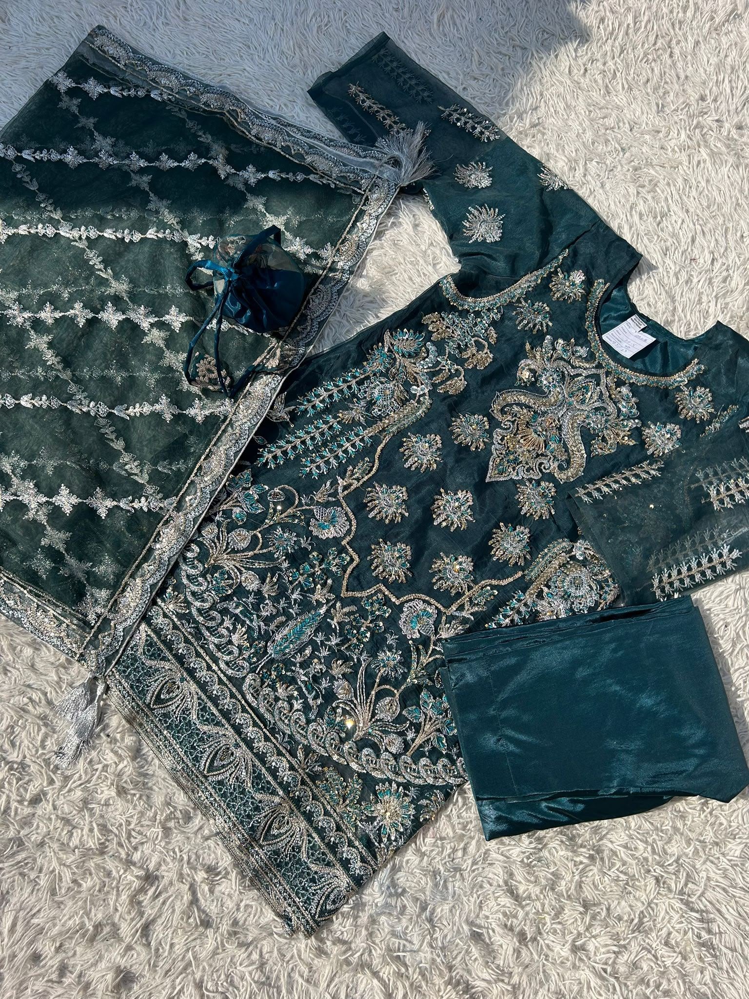Ai-15 Organza Party Wear And Wedding Wear