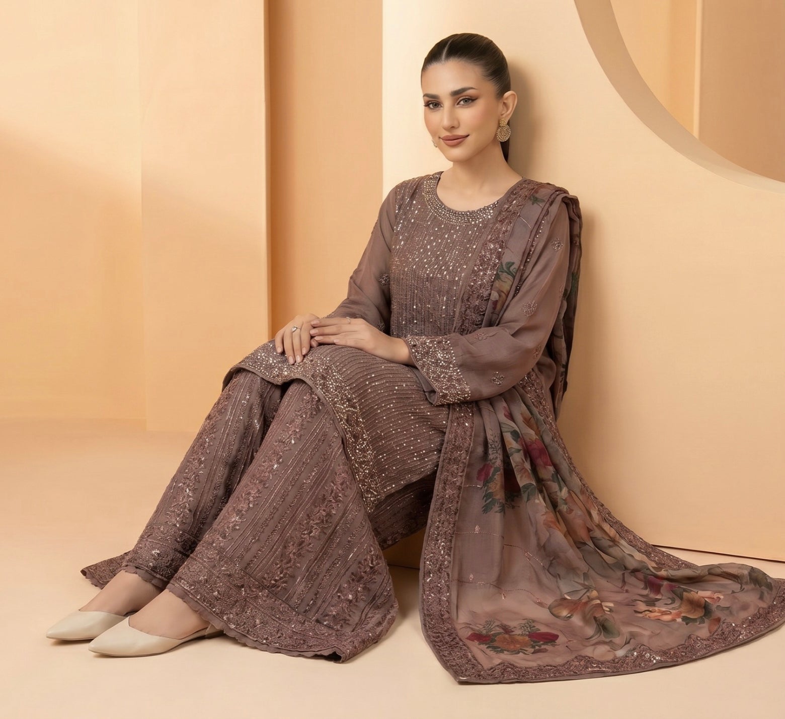 S-33 Chiffon Party Wear