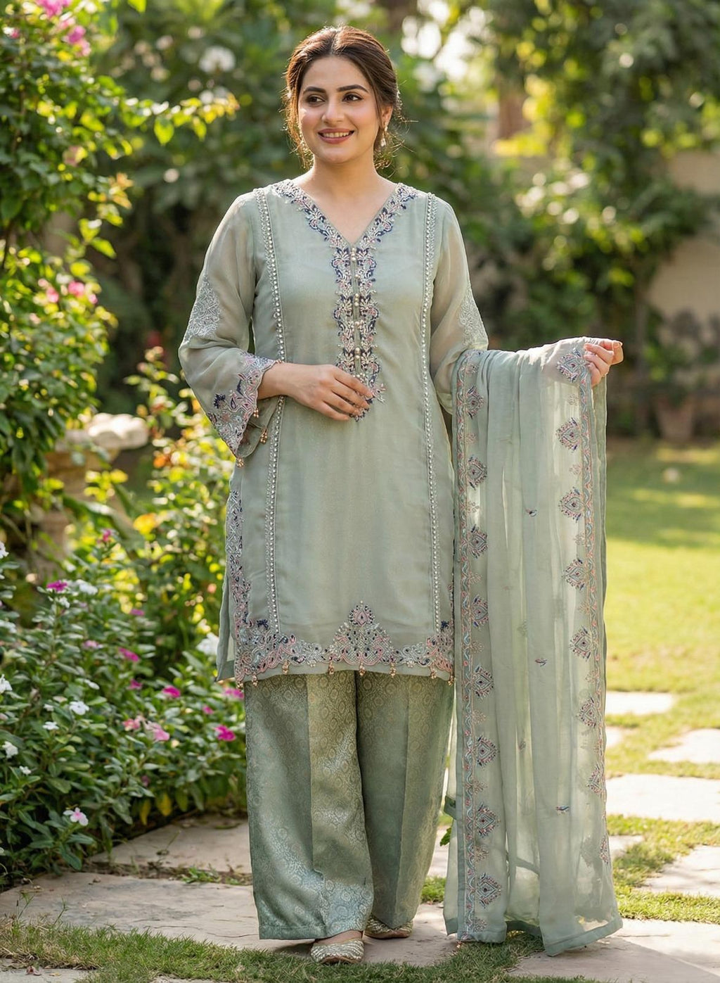 S-10 Chiffon Party Wear