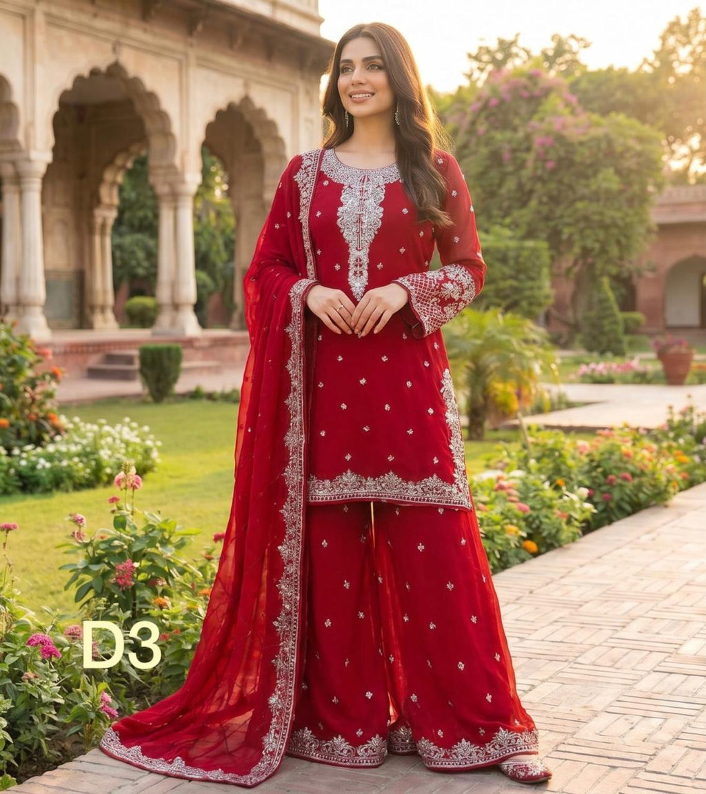 S-54 Chiffon Party Wear