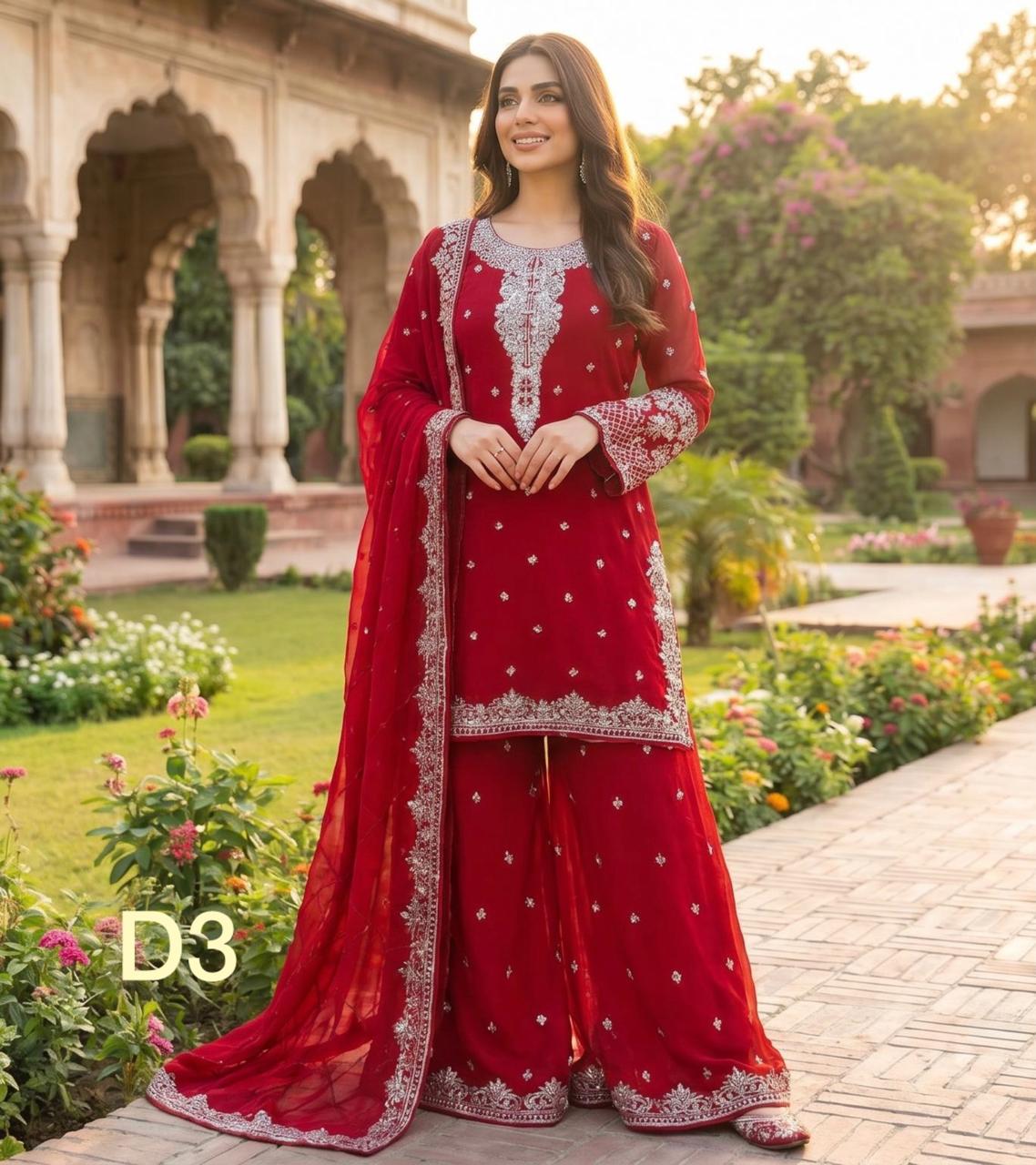 S-54 Chiffon Party Wear