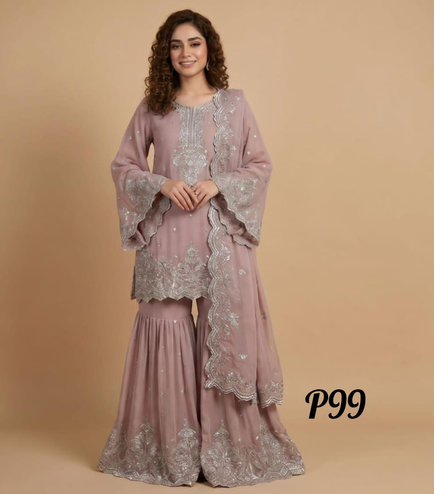 S-15 Chiffon Party Wear
