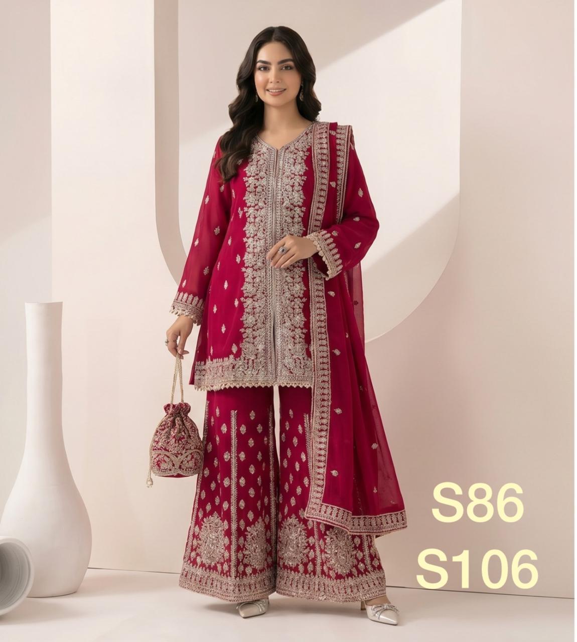S-07 Chiffon Party Wear