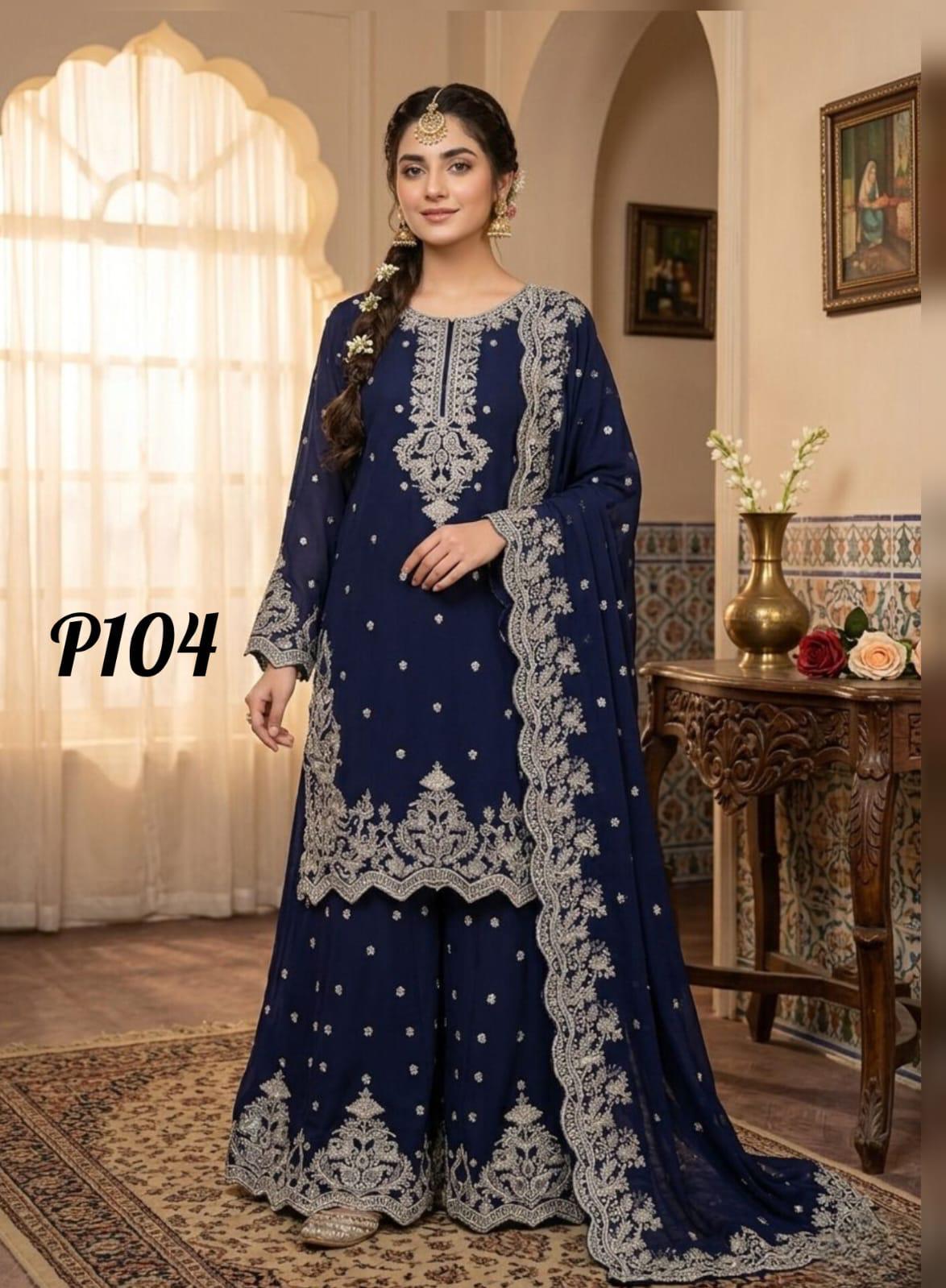 S-14 Chiffon Party Wear