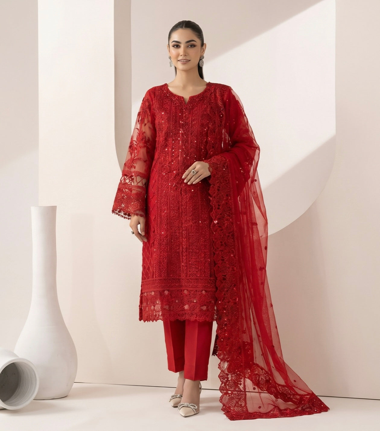 S-62 Net Party Wear