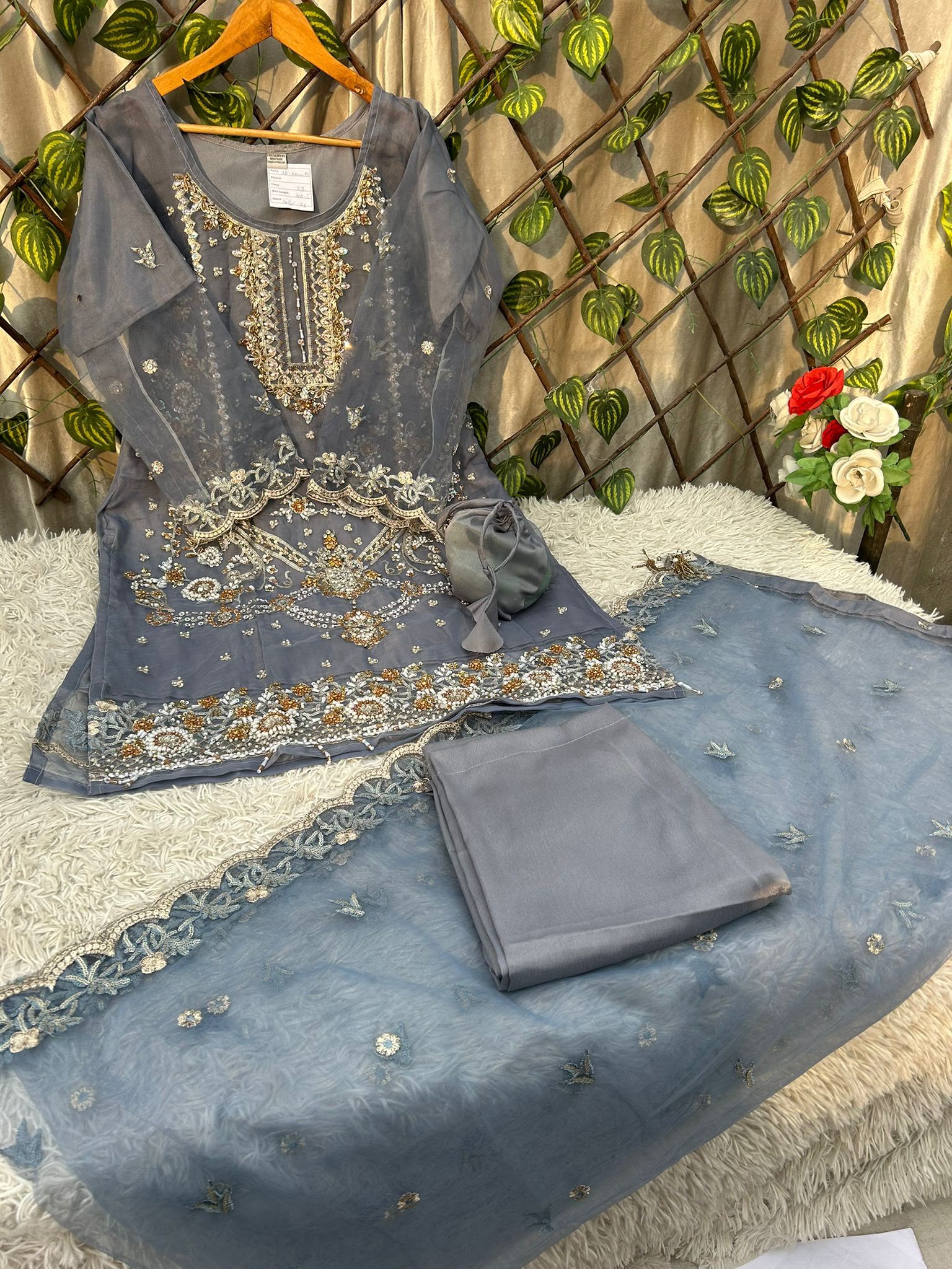 Ai-10 Organza Party Wear And Wedding Wear