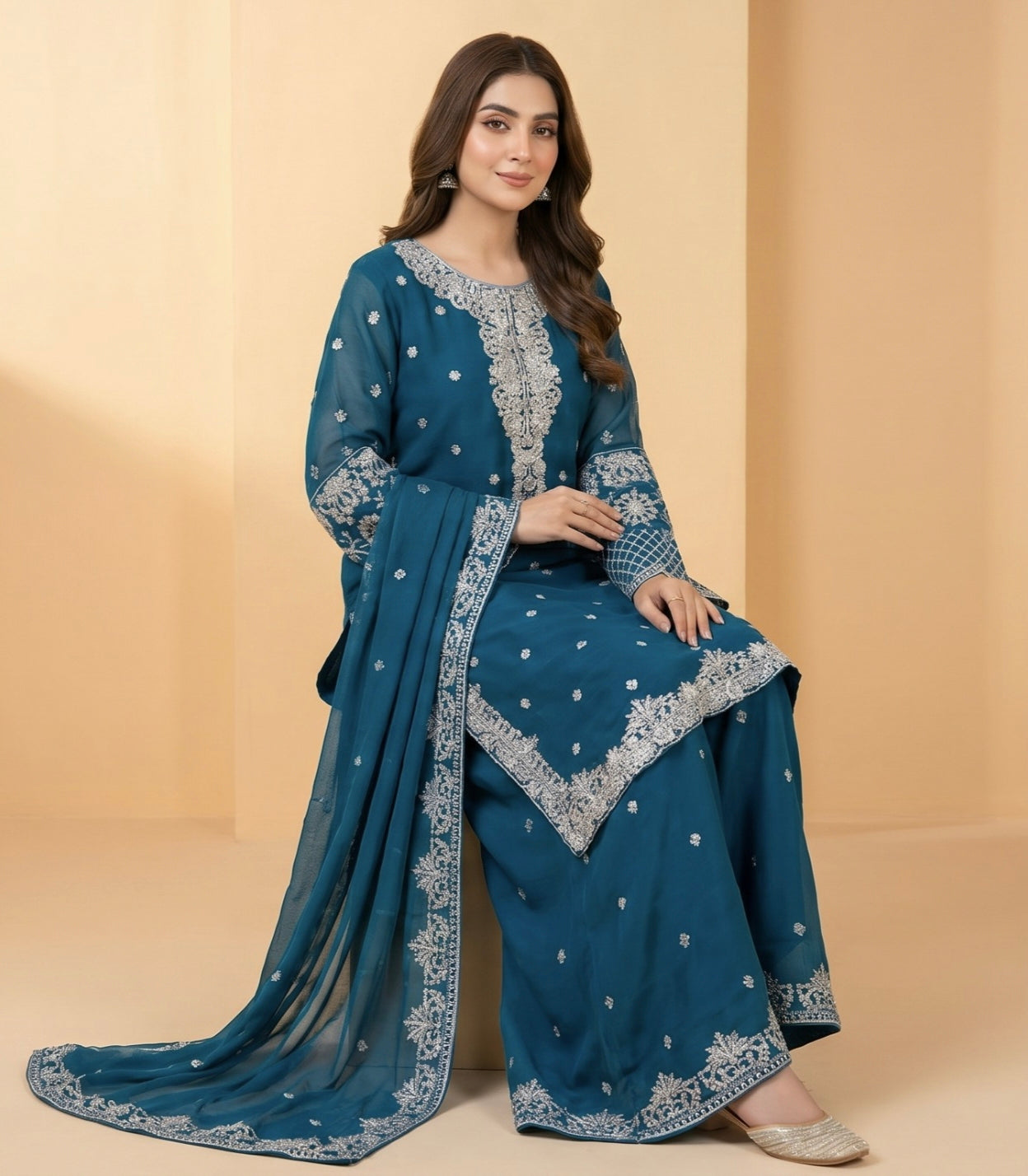 S-56 Chiffon Party Wear