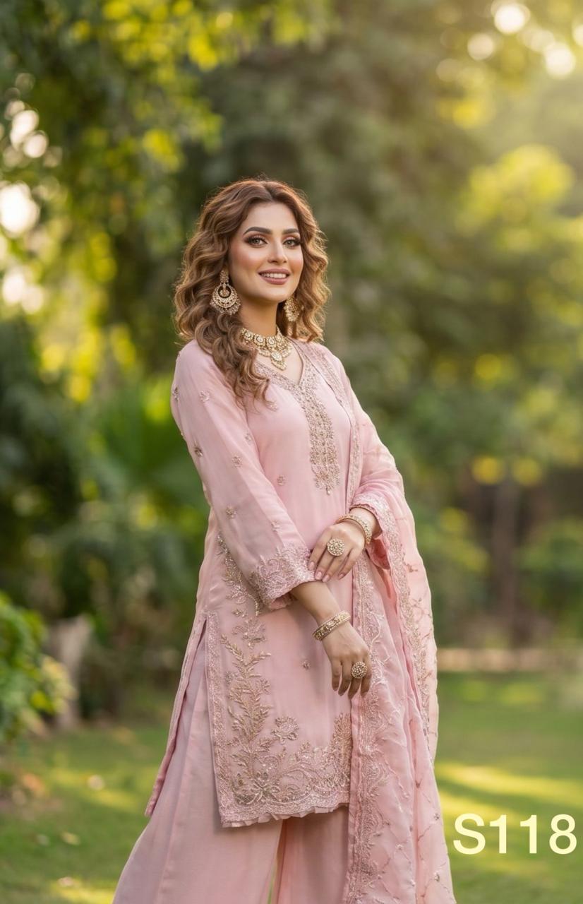 S-45 Chiffon Party Wear