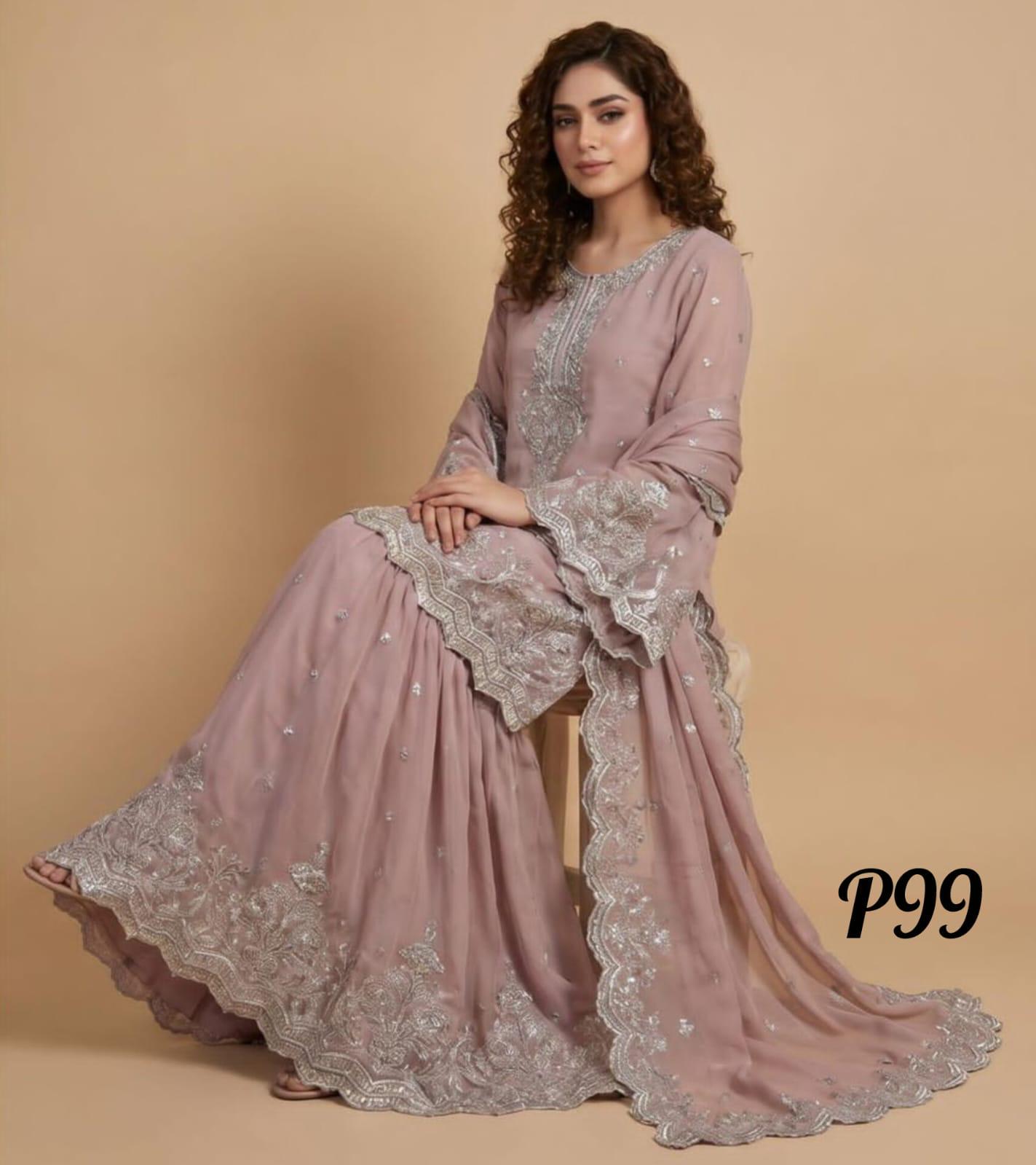 S-15 Chiffon Party Wear