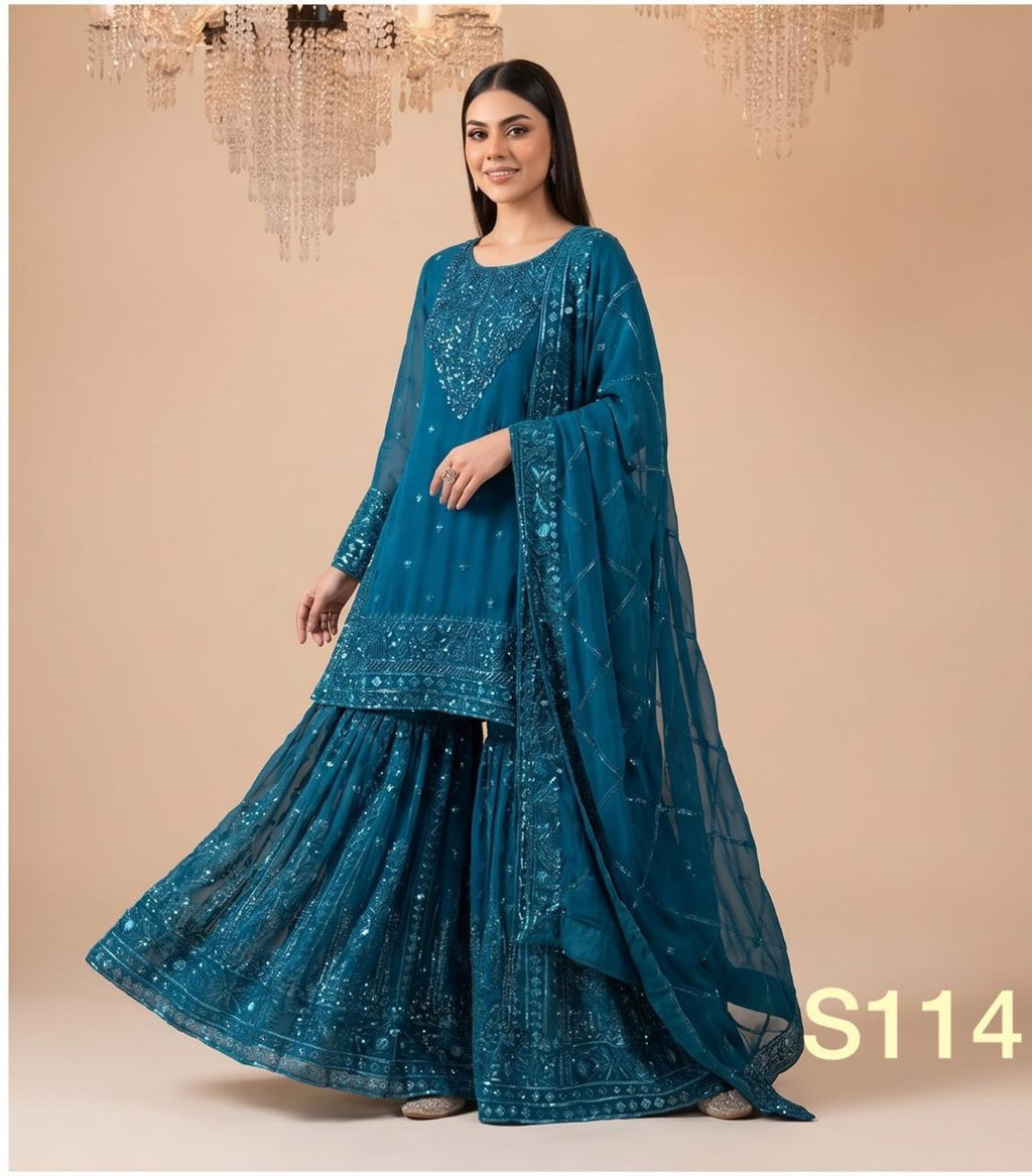 S-20 Chiffon Party Wear