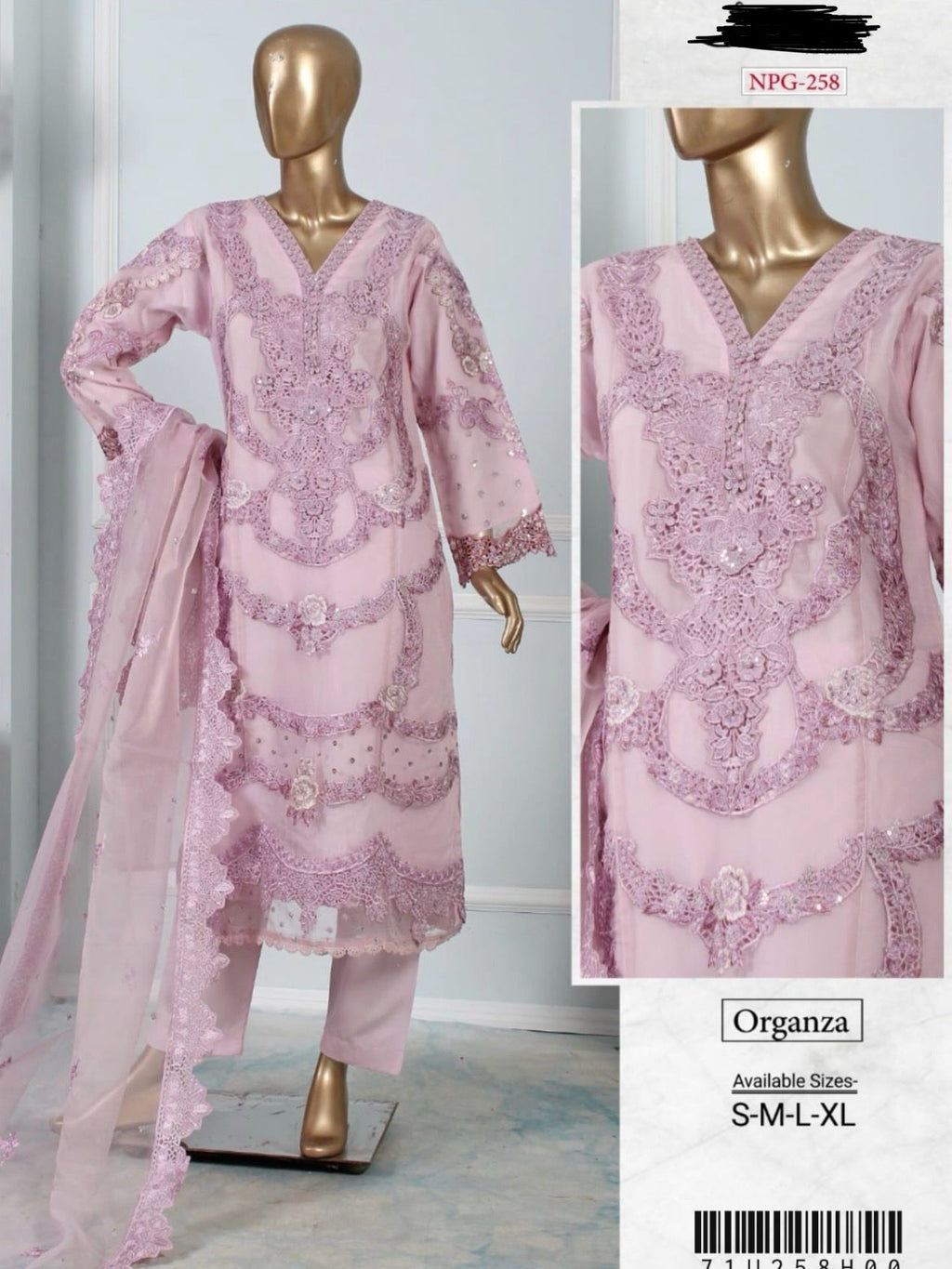NP-04 Organza Party Wear