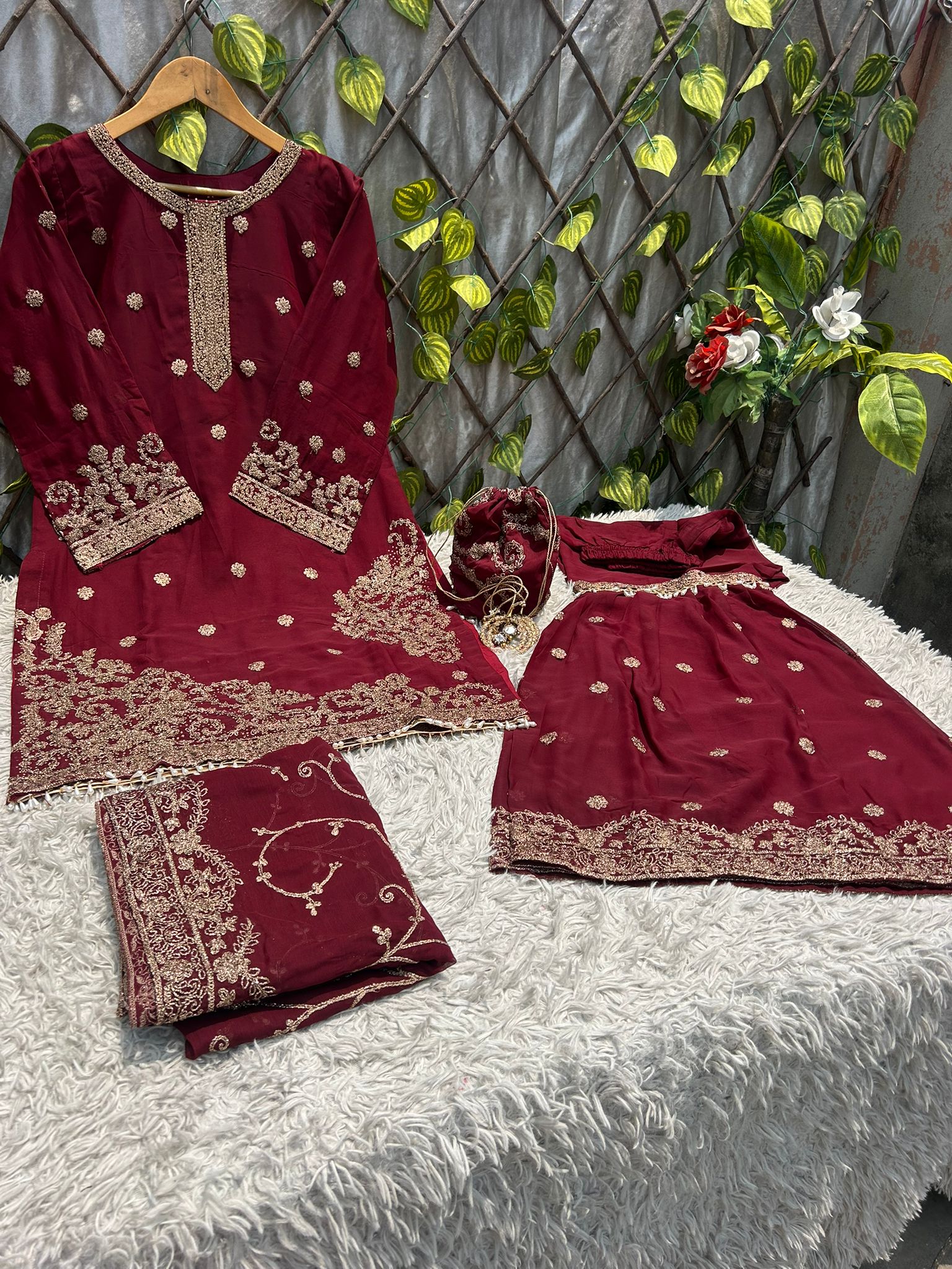 S-53 M Chiffon Party Wear