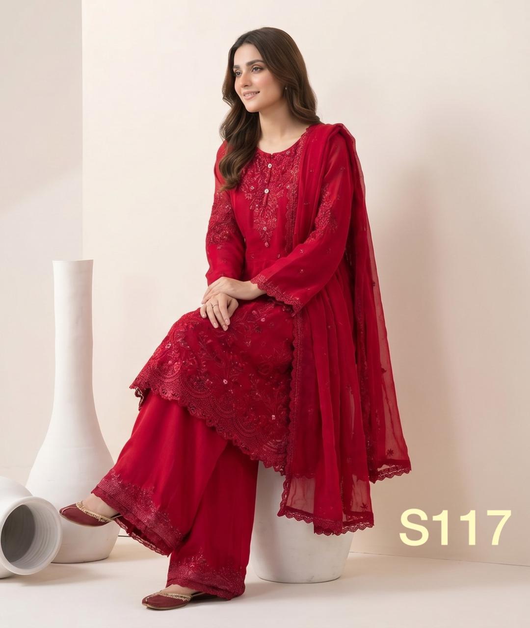 S-30 Chiffon Party Wear