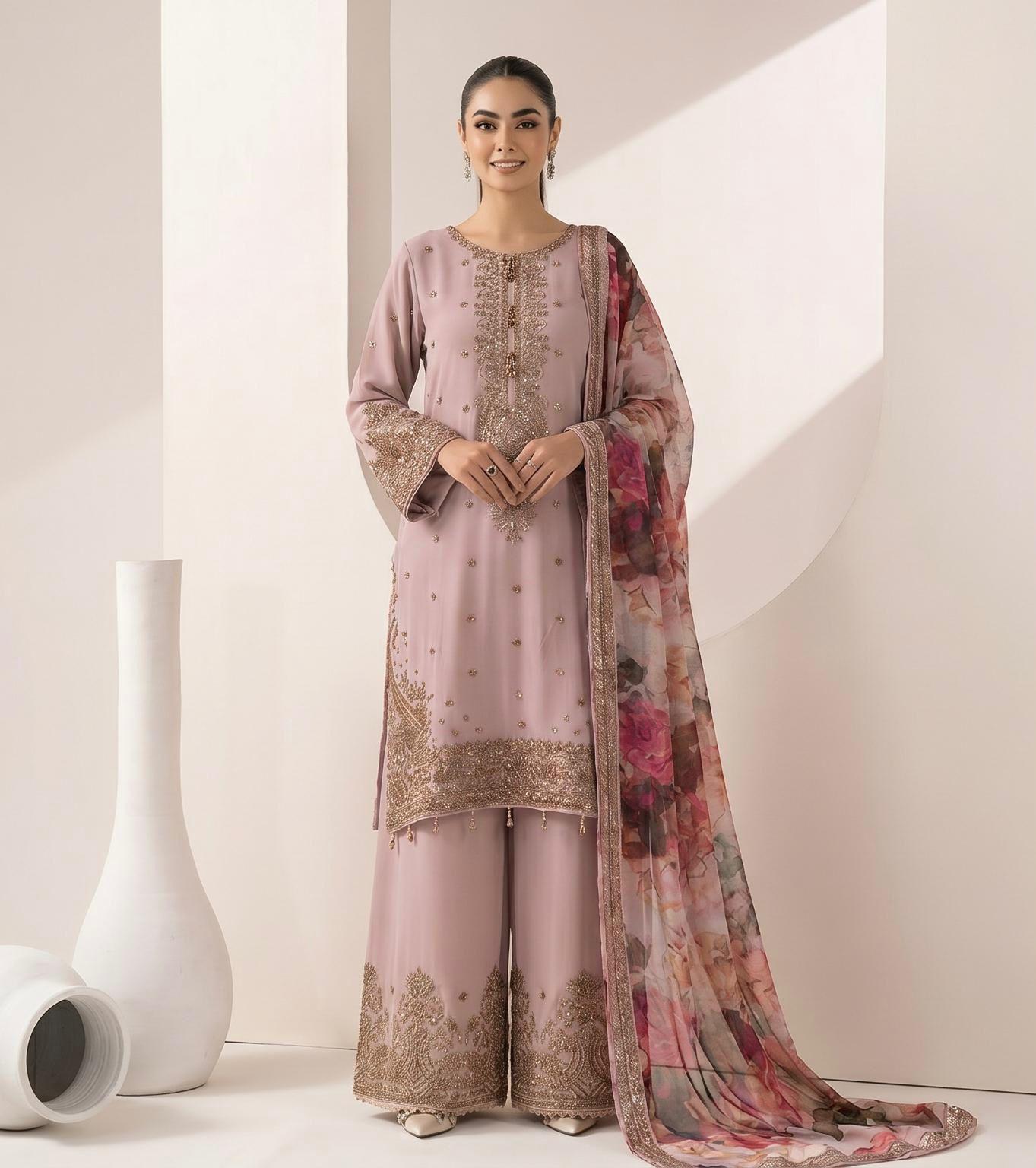 S-01 Chiffon Party Wear
