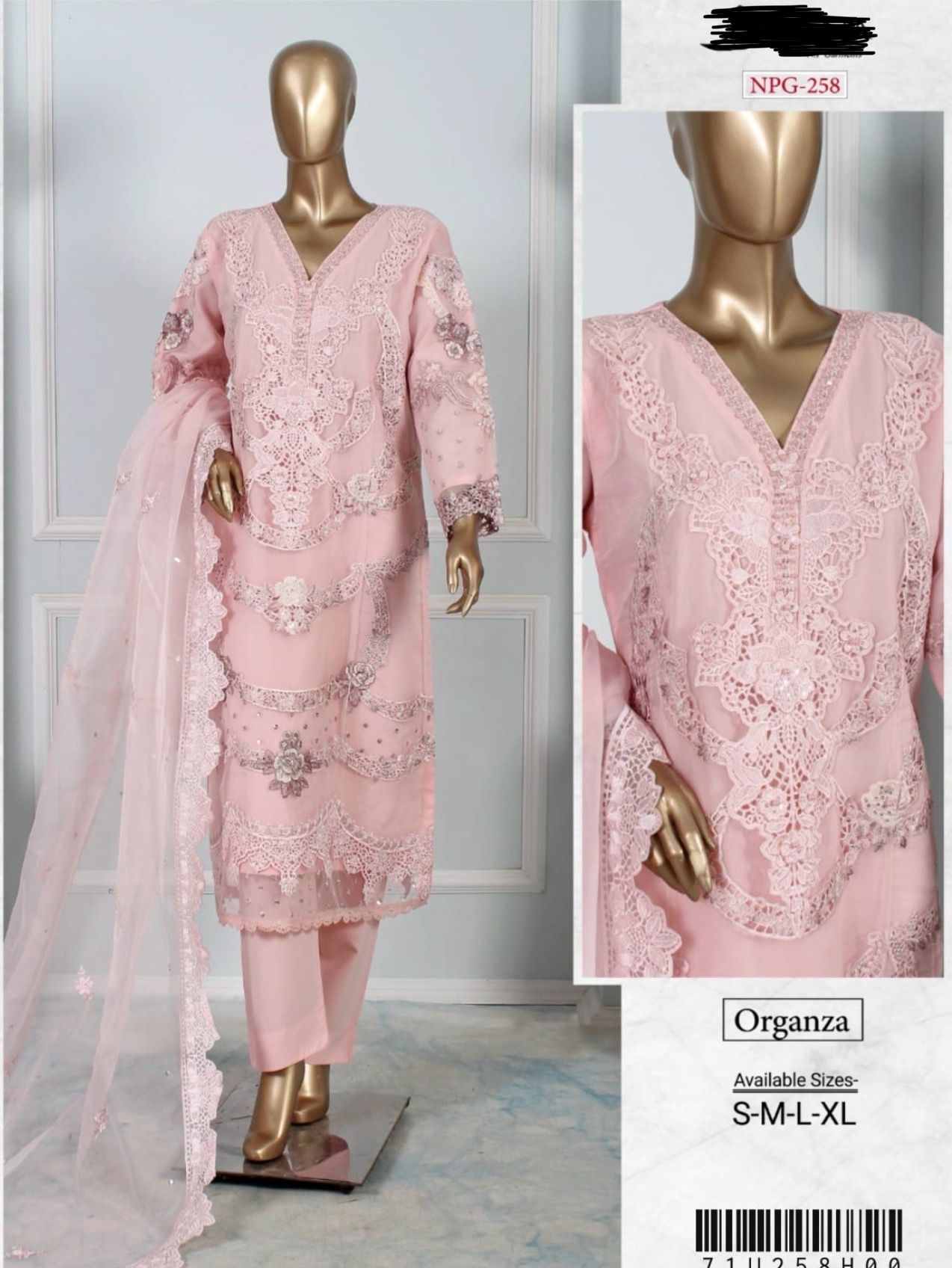 NP-05 Organza Party Wear