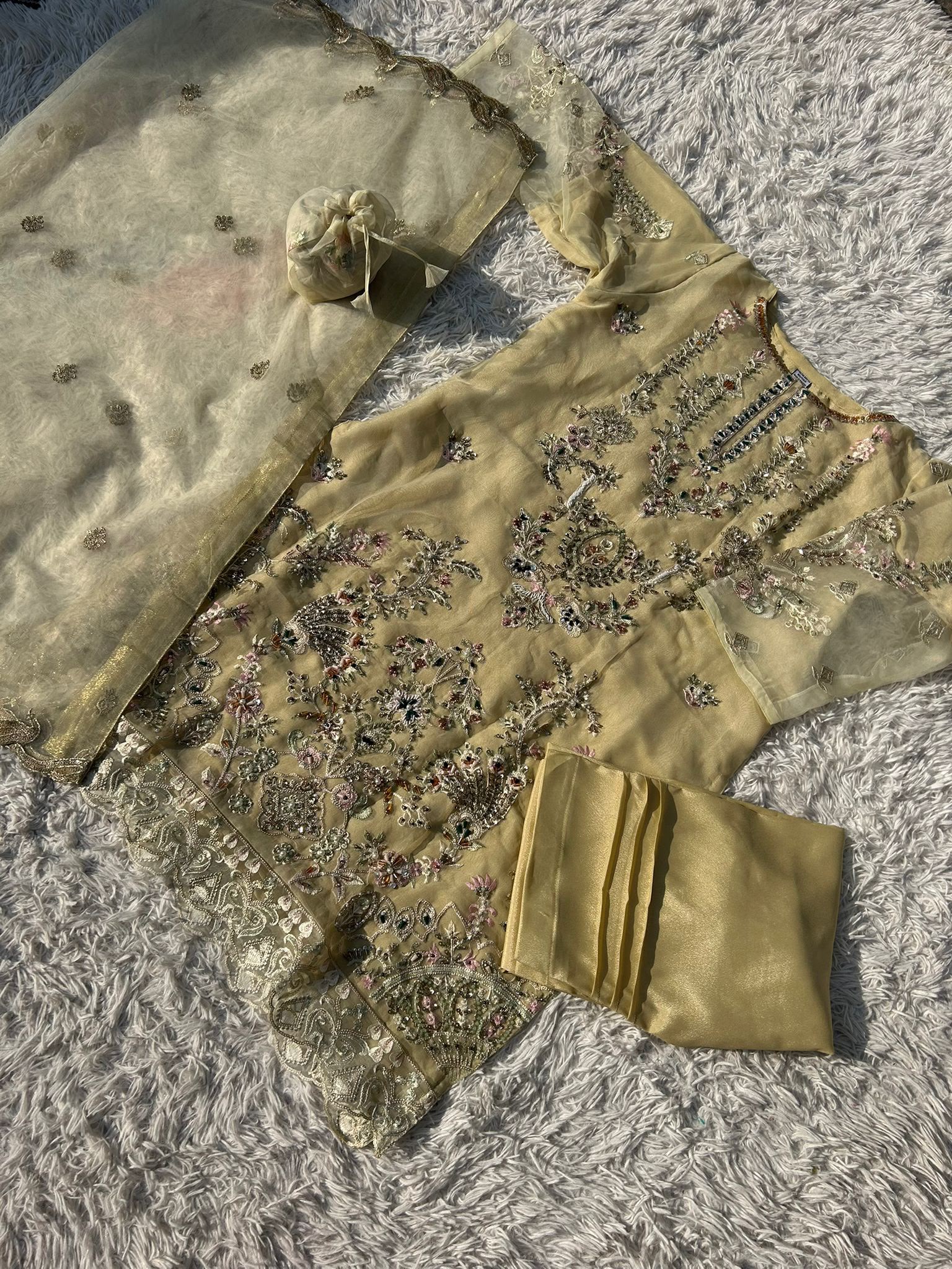 Ai-07 Organza Party Wear And Wedding Wear