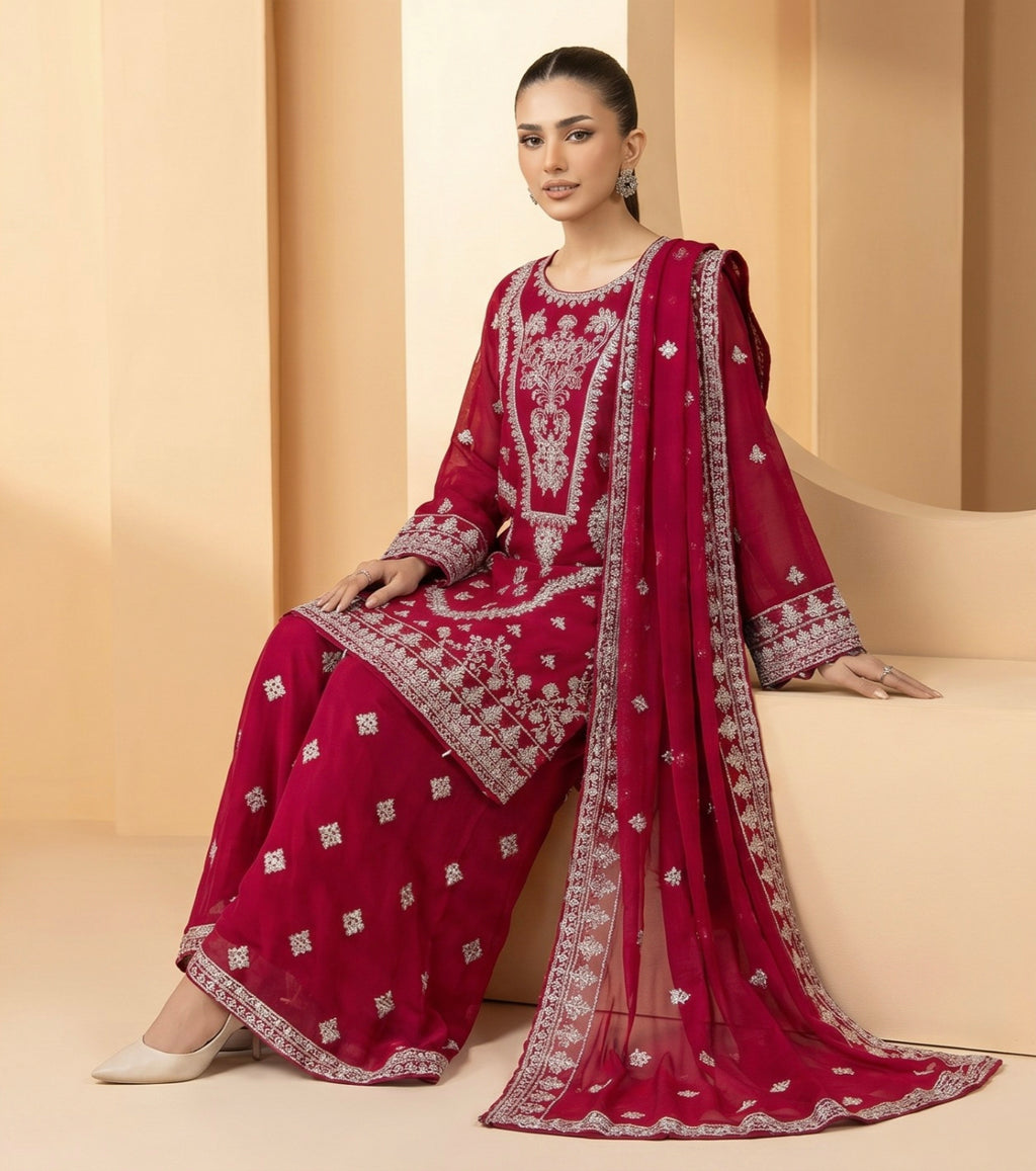S-61 Chiffon Party Wear