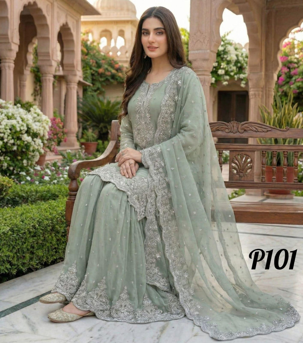 S-16 Chiffon Party Wear