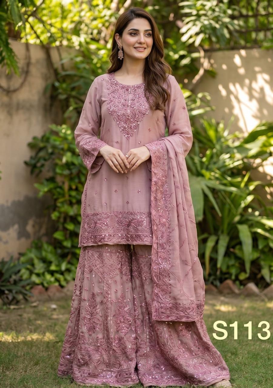 S-19 Chiffon Party Wear