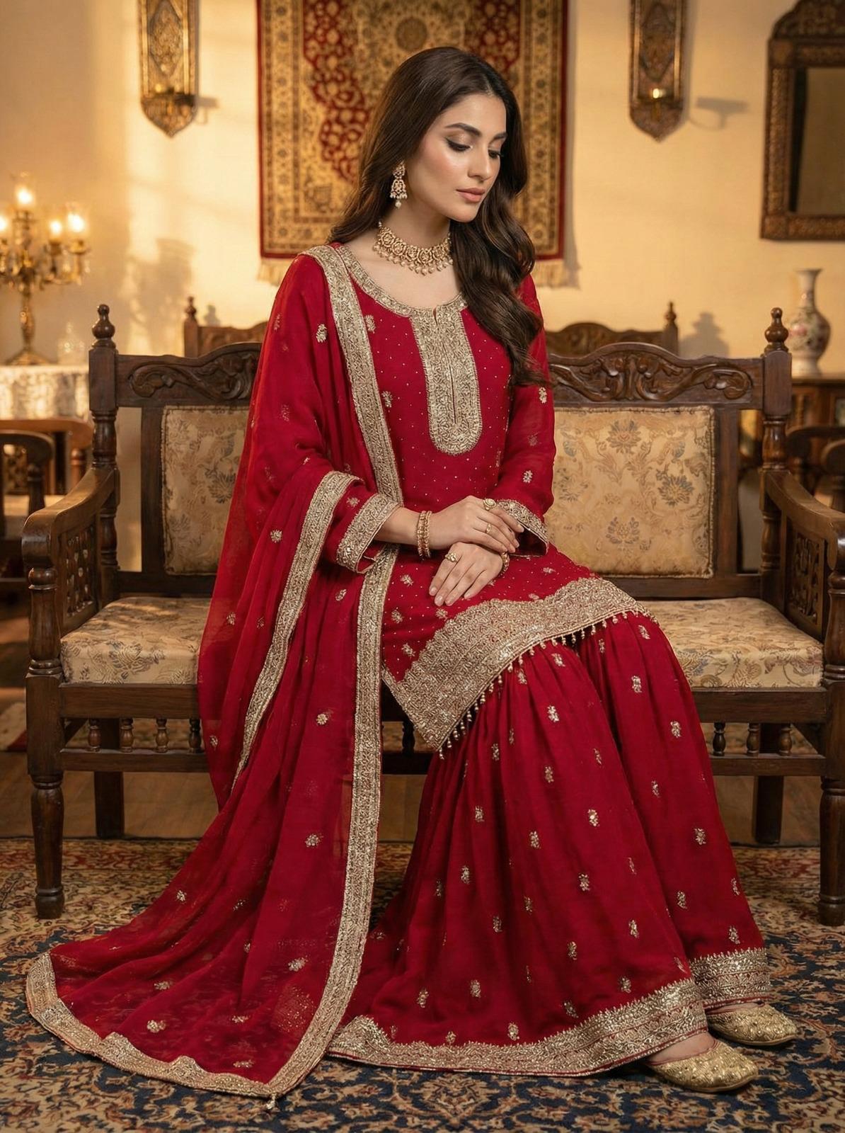 S-58 Chiffon Party Wear