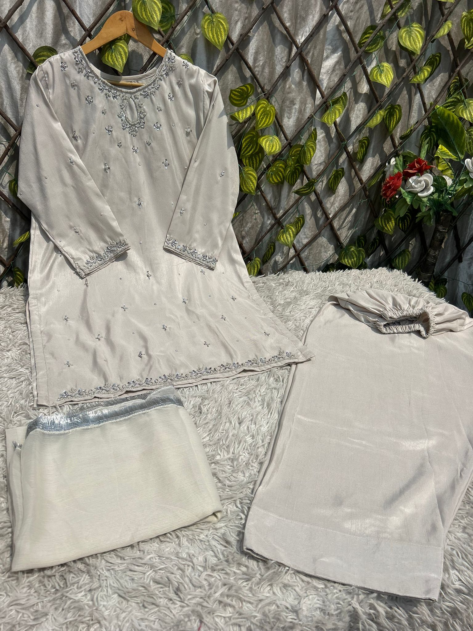 S-68 Farshi Shalwar Raw Silk