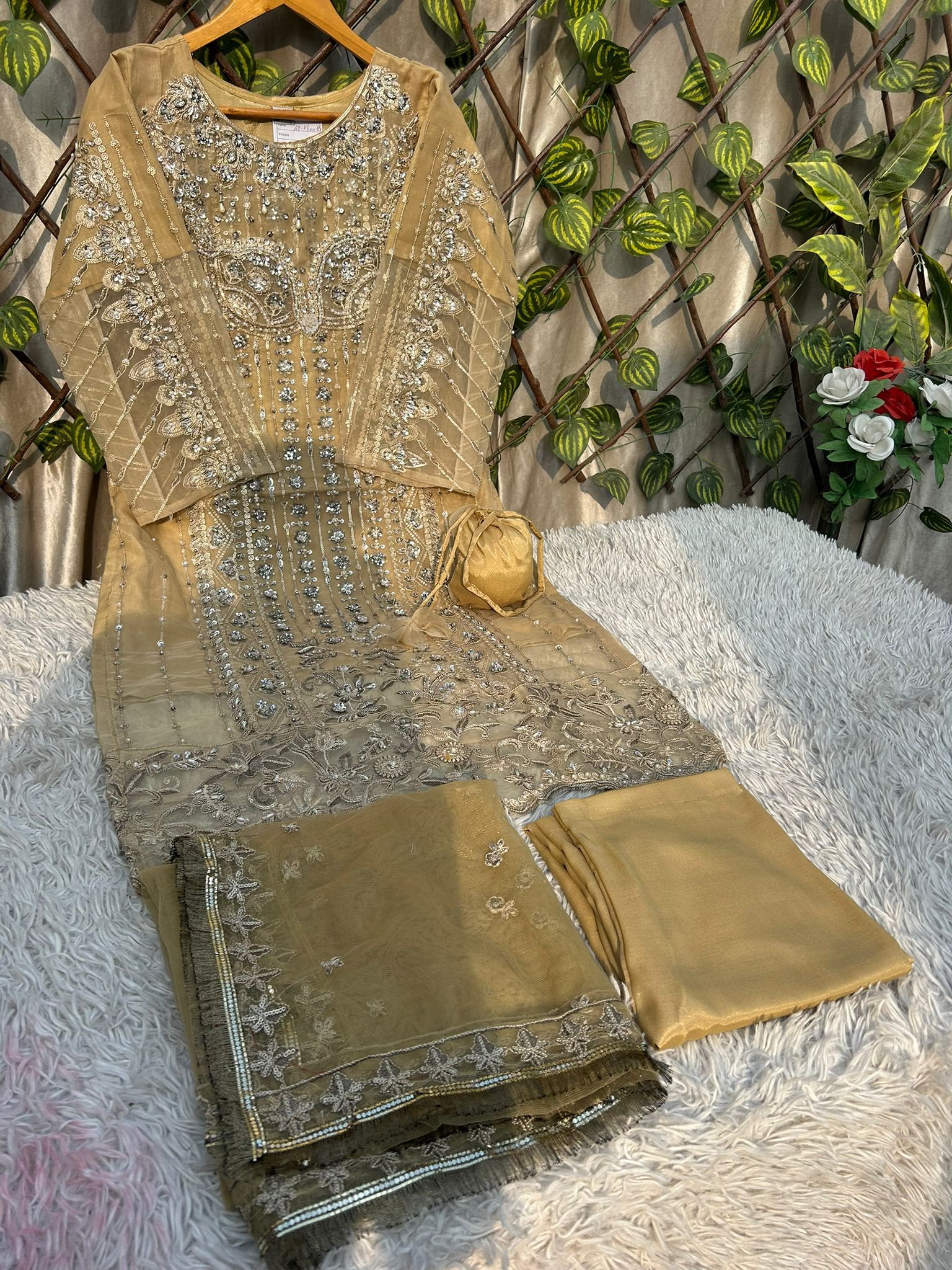 Ai-13 Organza Party Wear And Wedding Wear