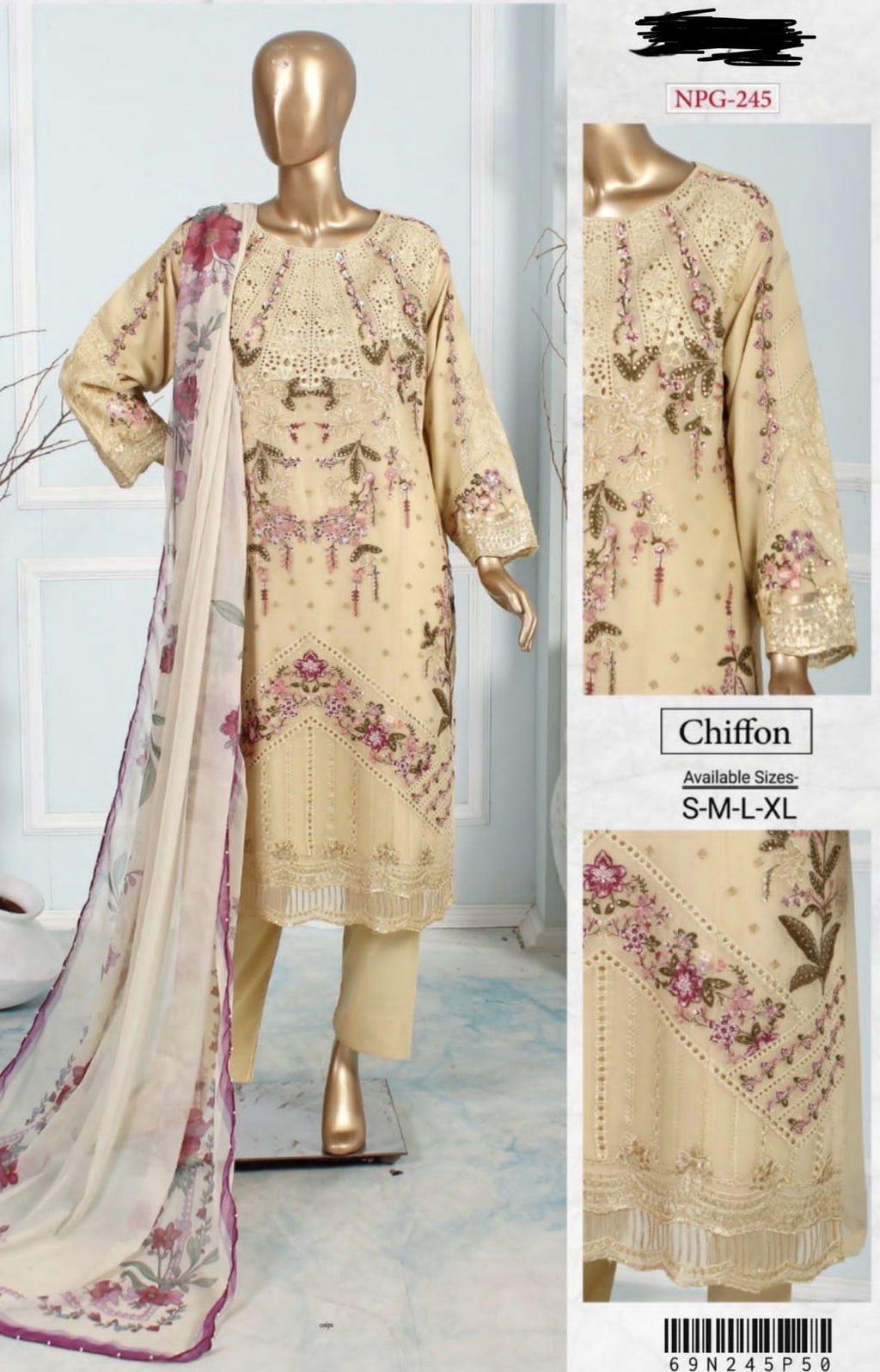 NP-07 Chiffon Party Wear