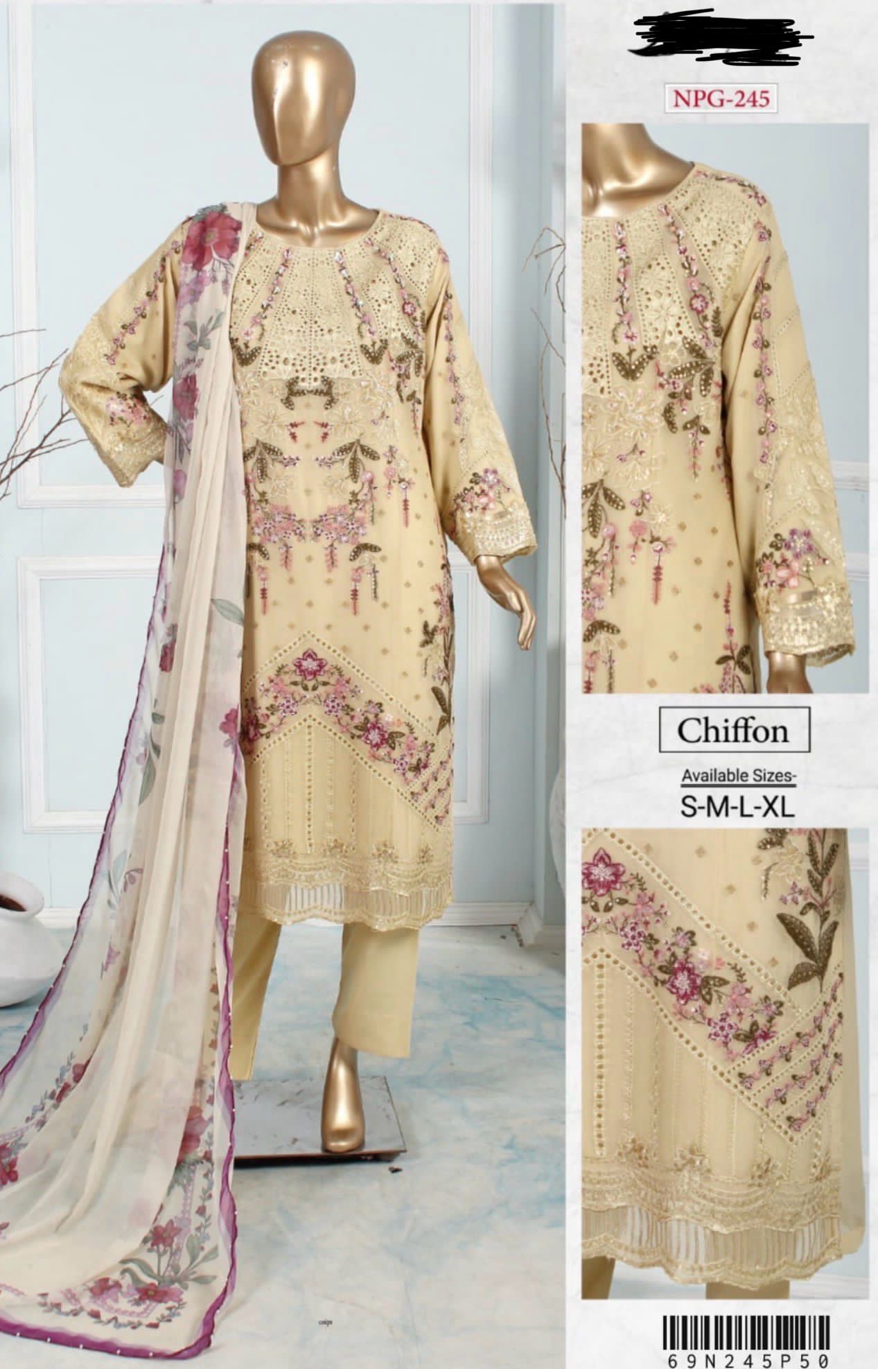 NP-07 Chiffon Party Wear