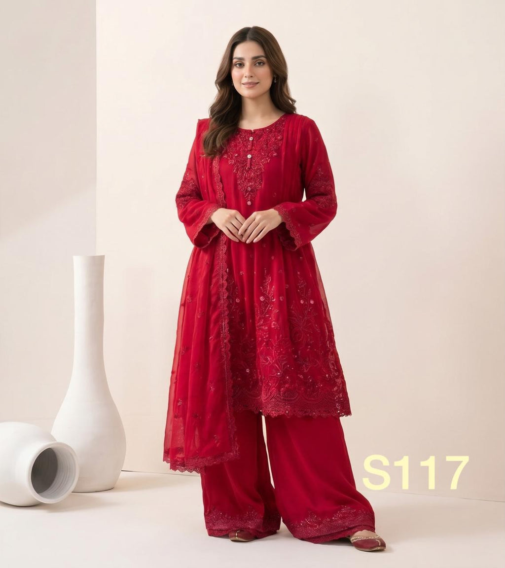 S-30 Chiffon Party Wear
