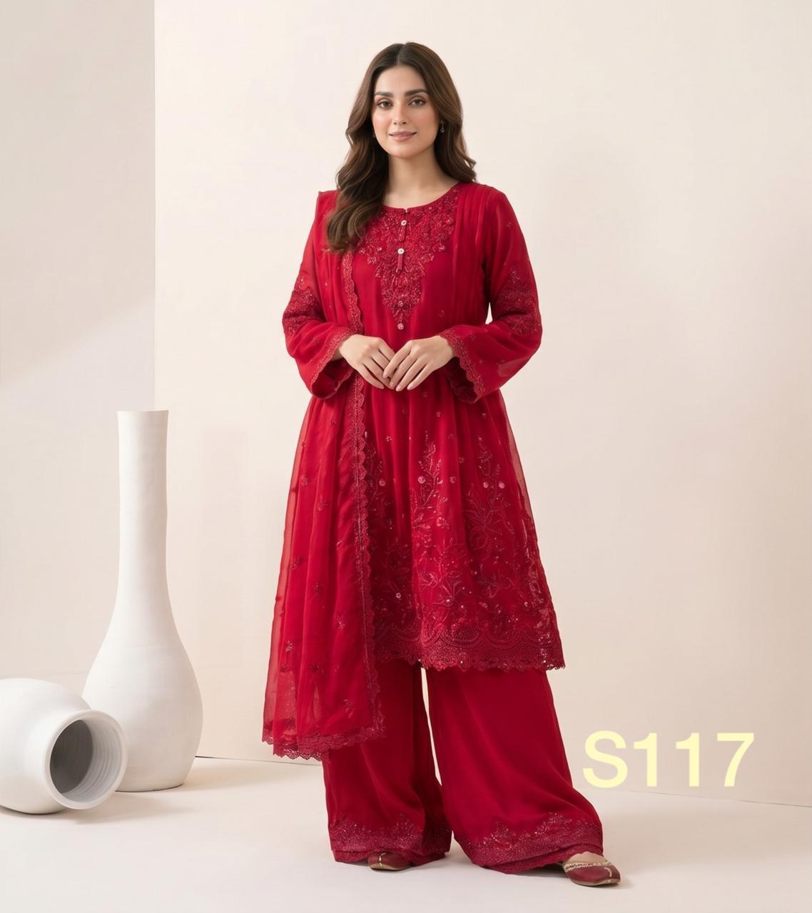 S-30 Chiffon Party Wear