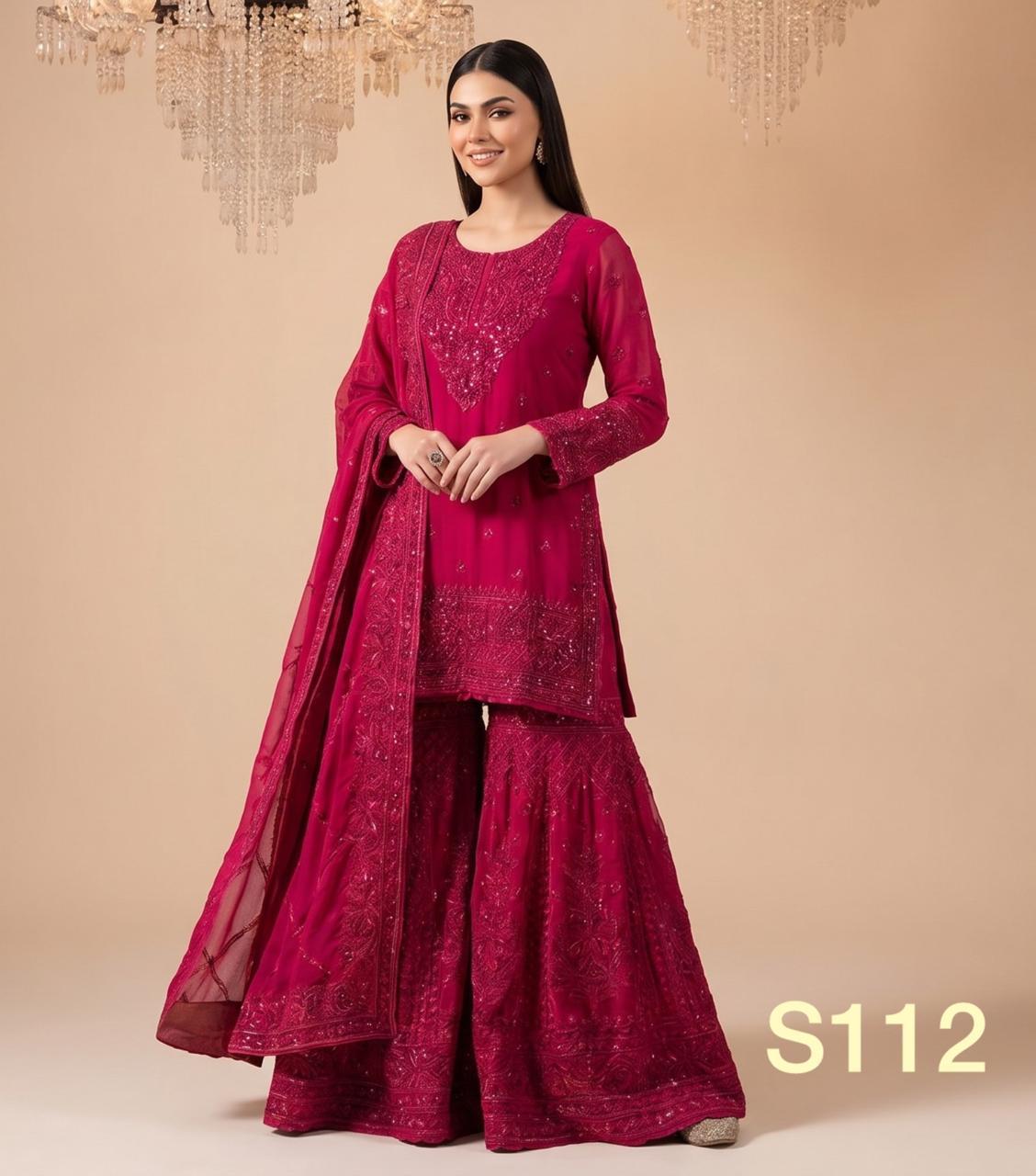 S-18 Chiffon Party Wear