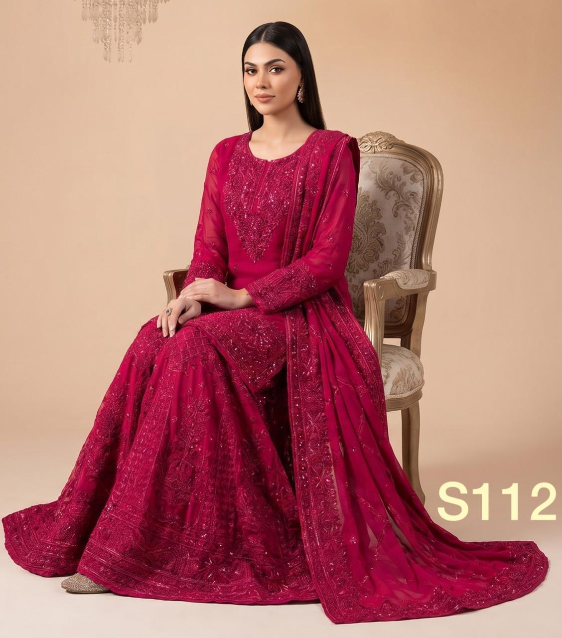 S-18 Chiffon Party Wear