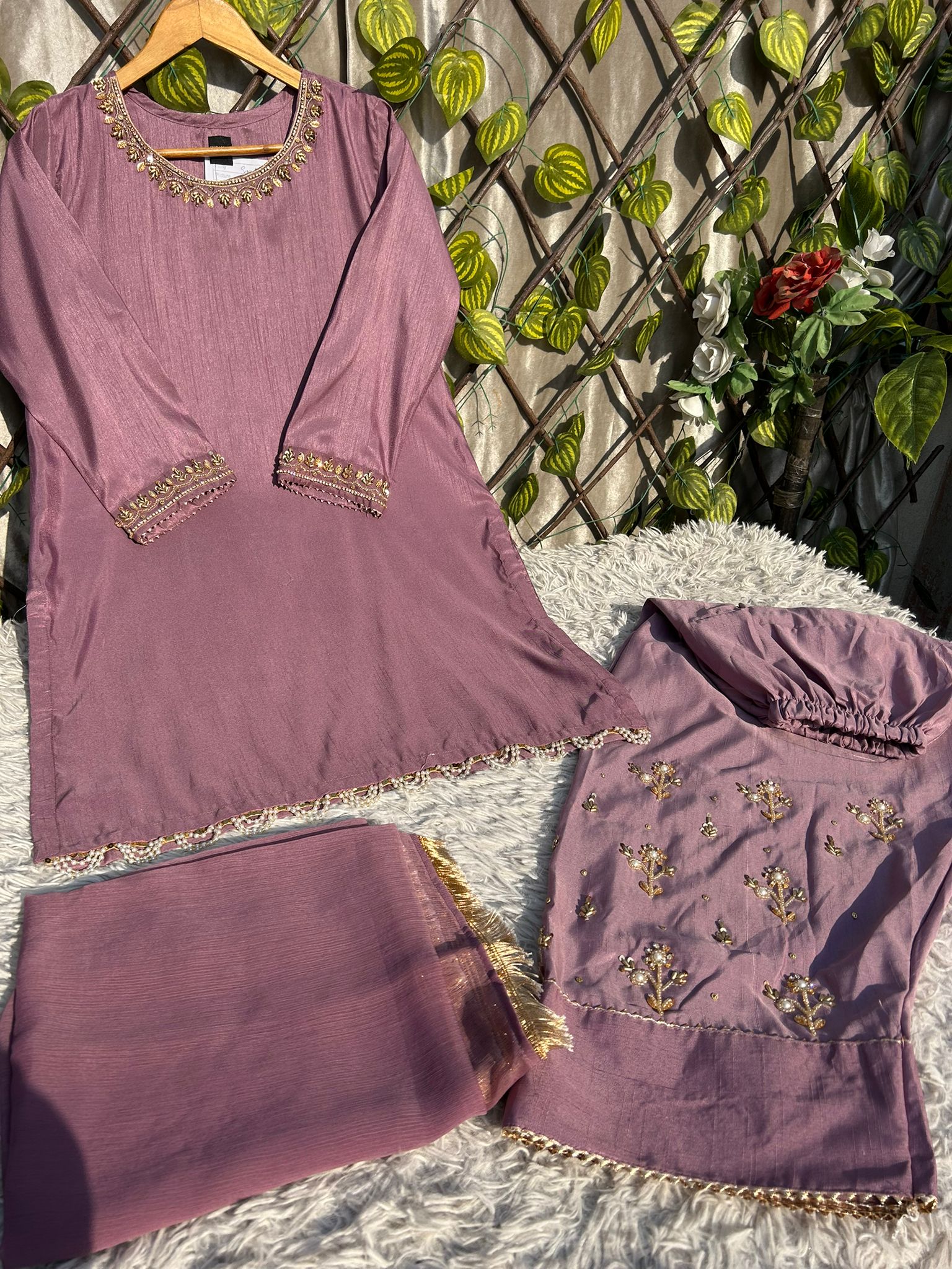 S-67 Farshi Shalwar Raw Silk