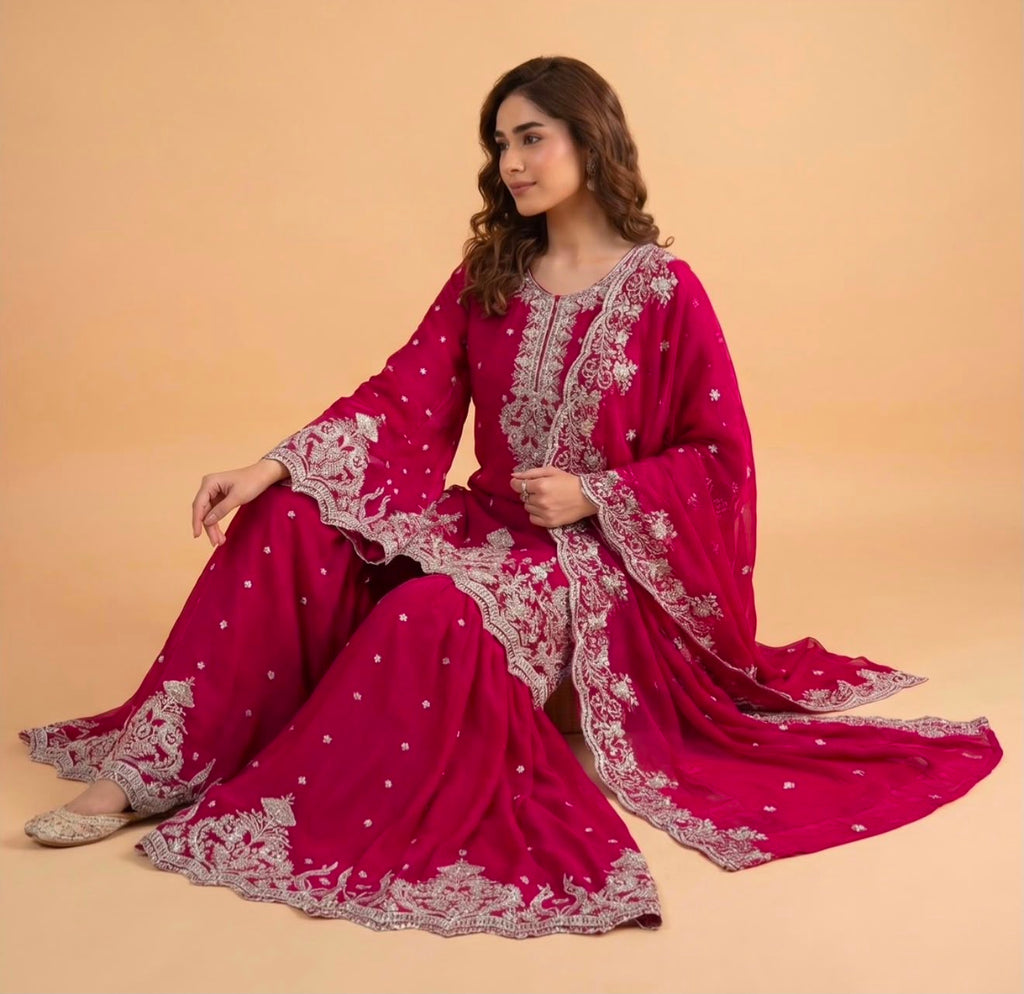 S-12 Chiffon Party Wear