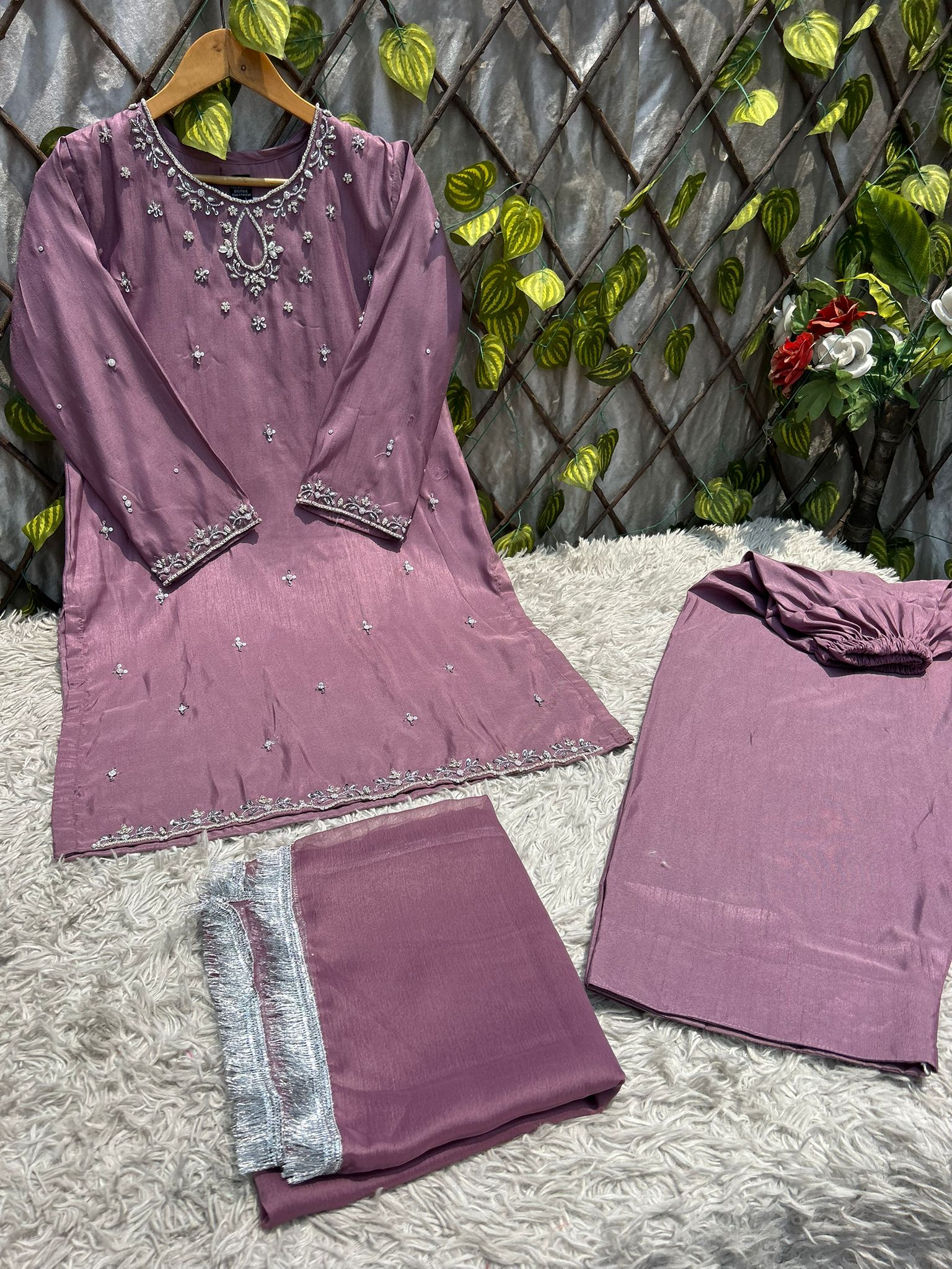 S-70 Farshi Shalwar Raw Silk