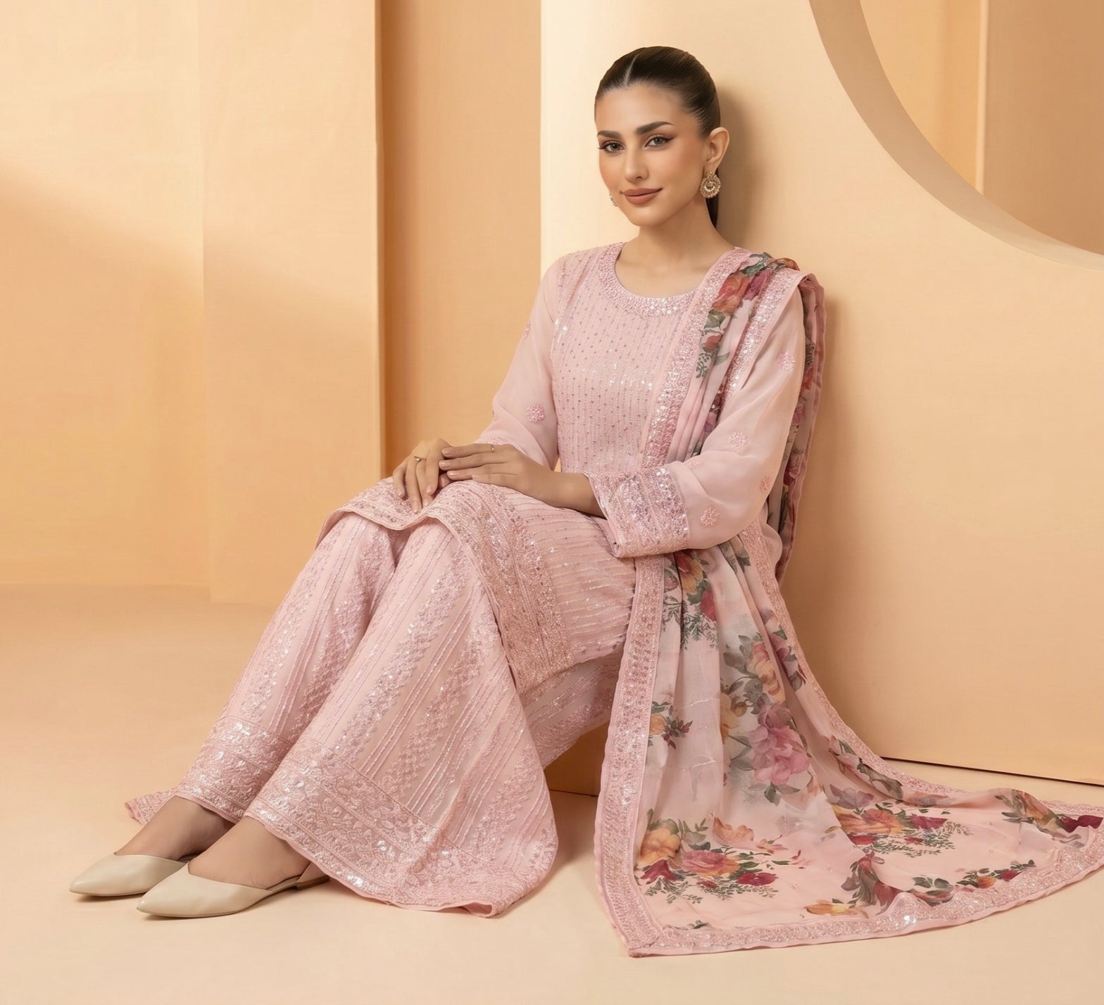 S-31 Chiffon Party Wear
