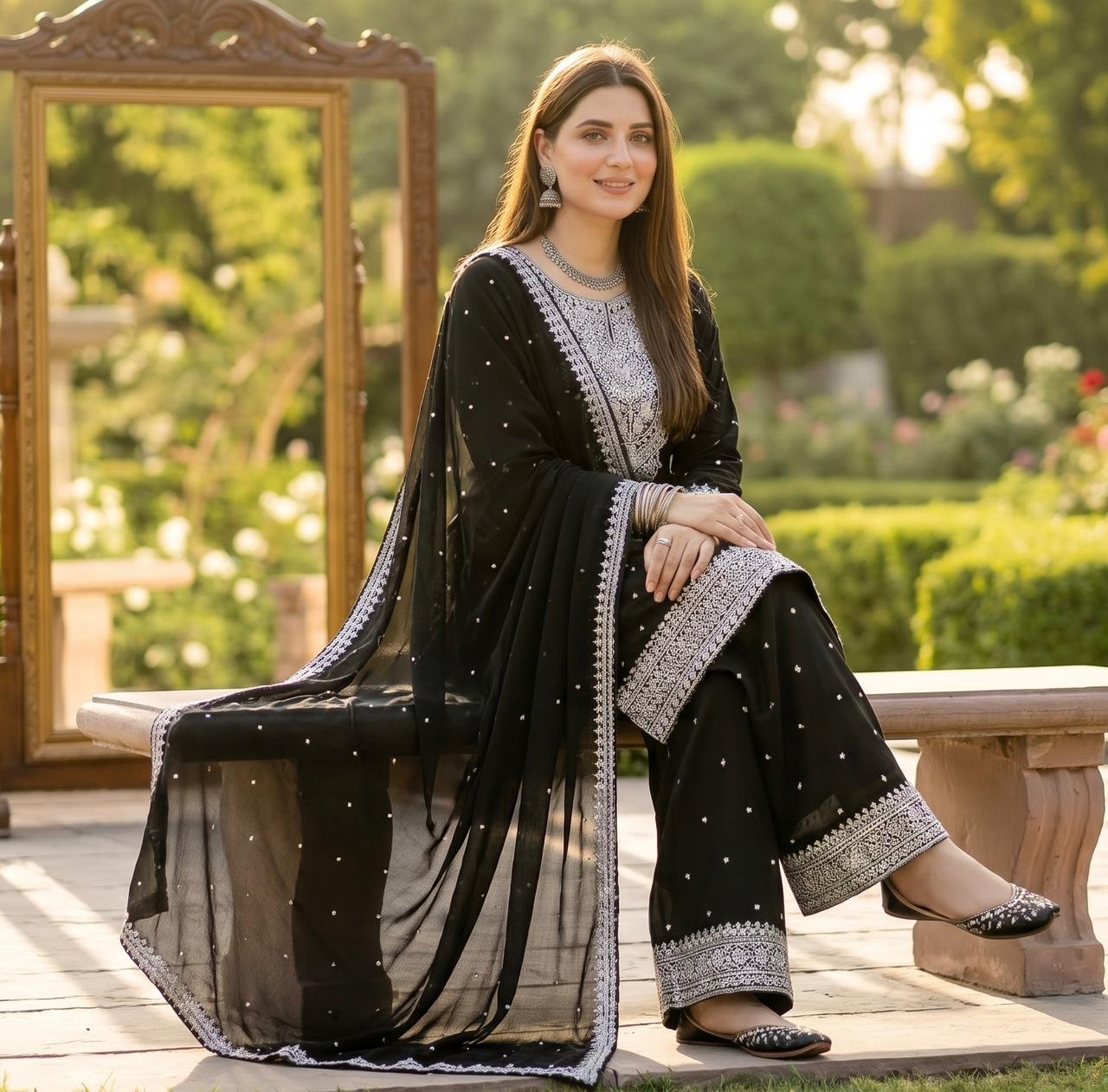 S-57 Chiffon Party Wear