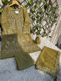 Ai-08 Organza Party Wear And Wedding Wear