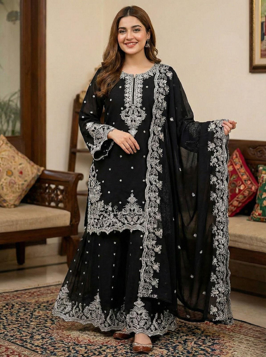 S-13 Chiffon Party Wear