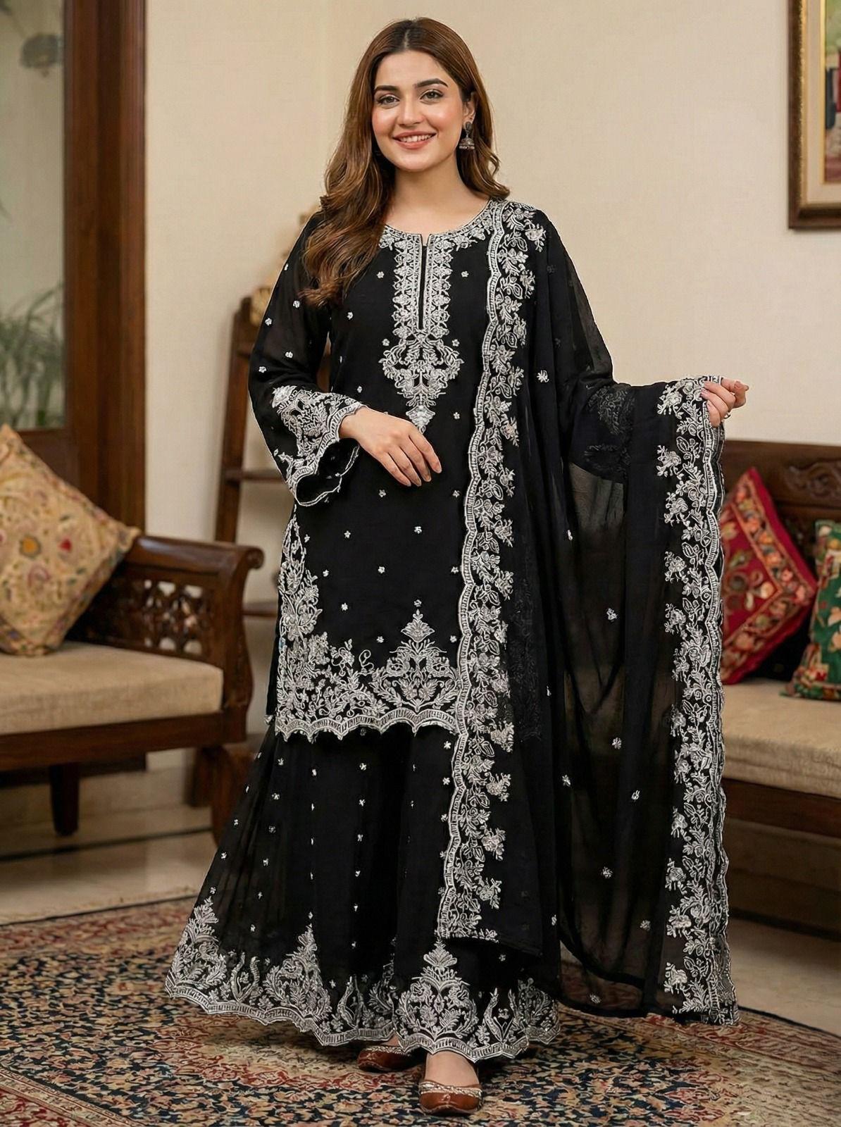 S-13 Chiffon Party Wear