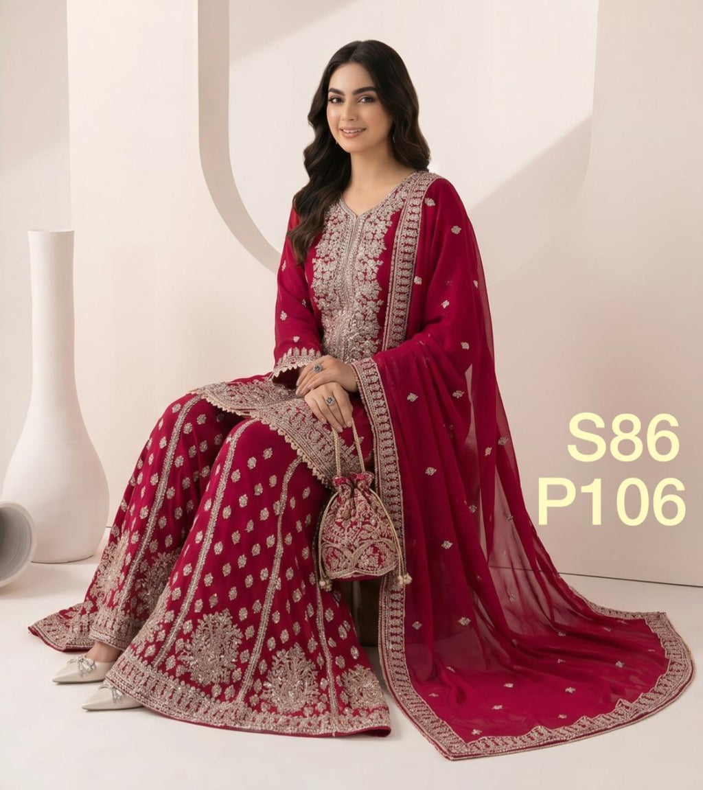 S-07 Chiffon Party Wear